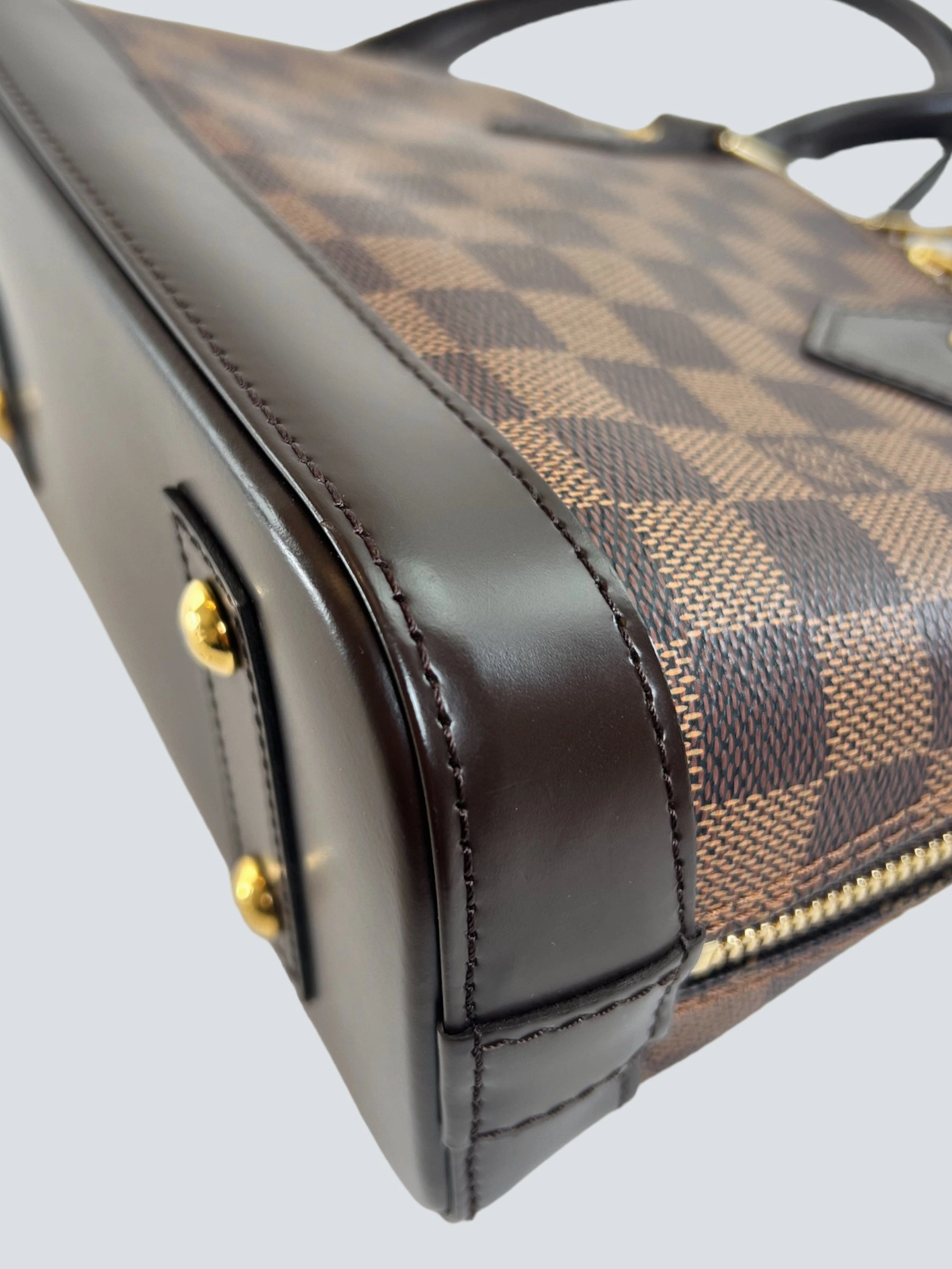 Louis Vuitton Damier Ebene Canvas Alma BB - Initialled LR