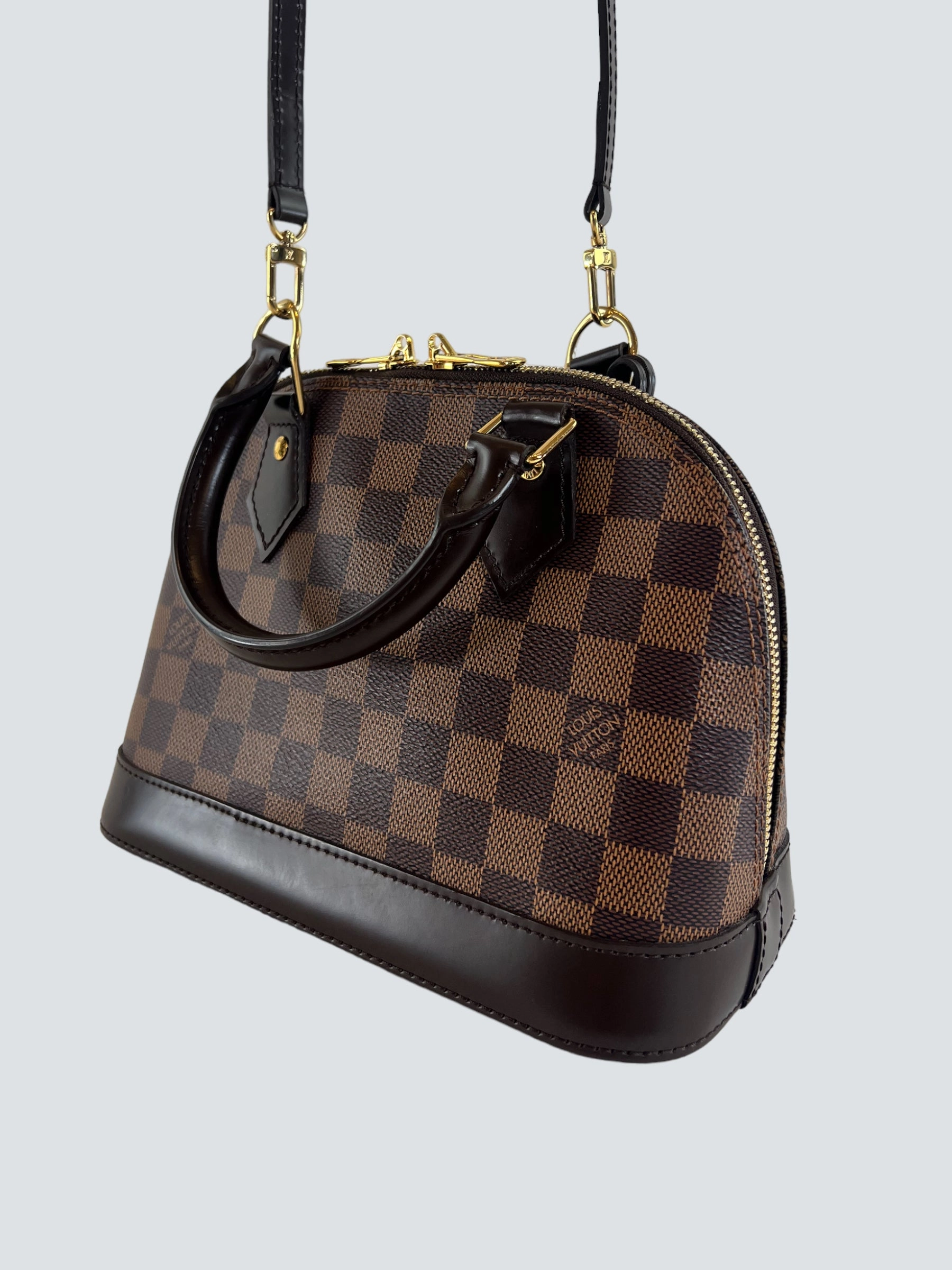 Louis Vuitton Damier Ebene Canvas Alma BB - Initialled LR