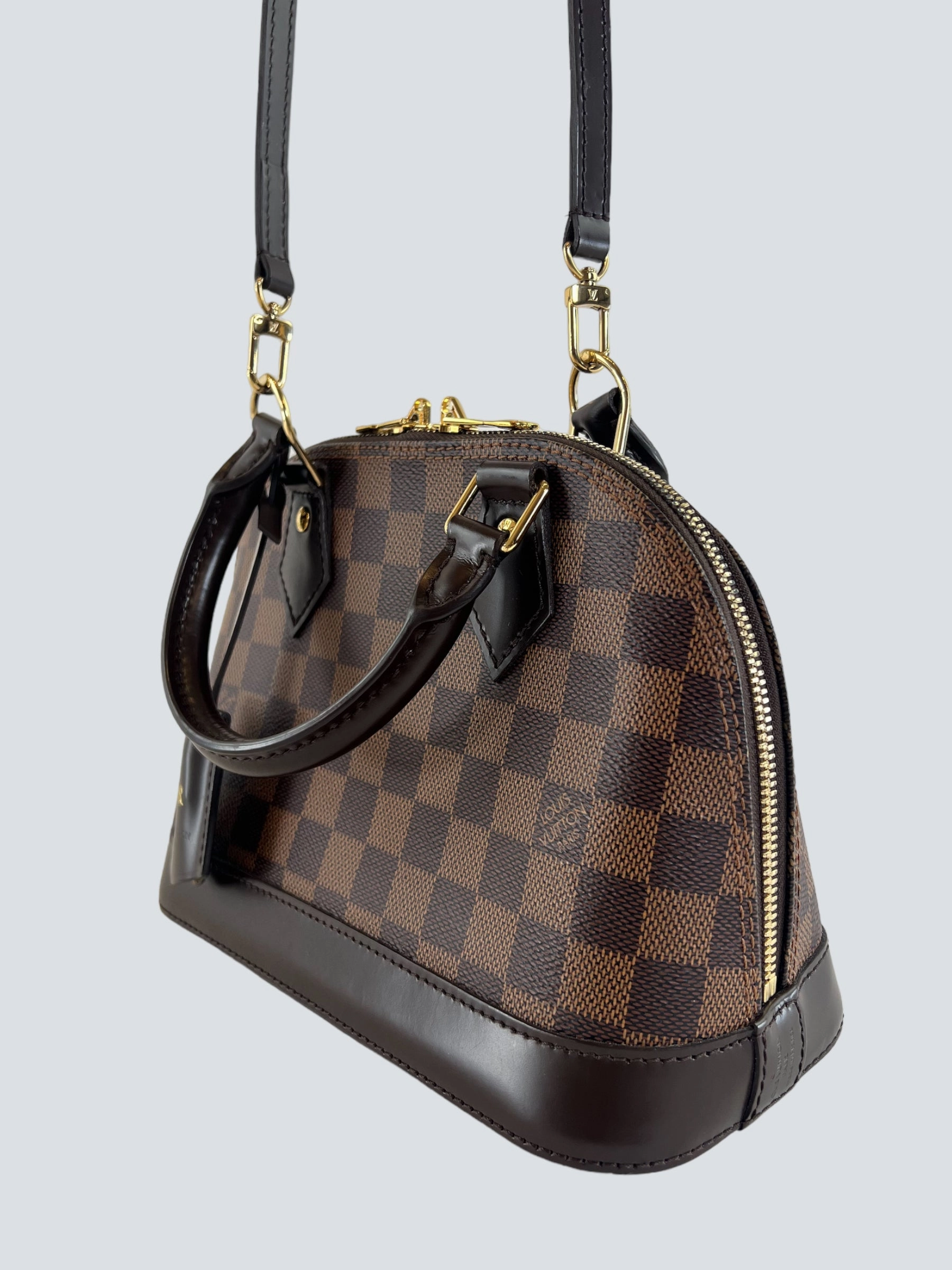 Louis Vuitton Damier Ebene Canvas Alma BB - Initialled LR