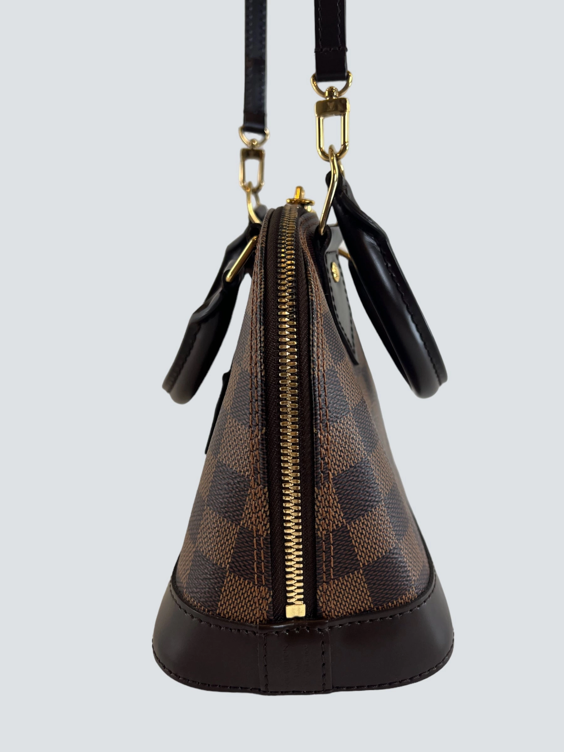 Louis Vuitton Damier Ebene Canvas Alma BB - Initialled LR