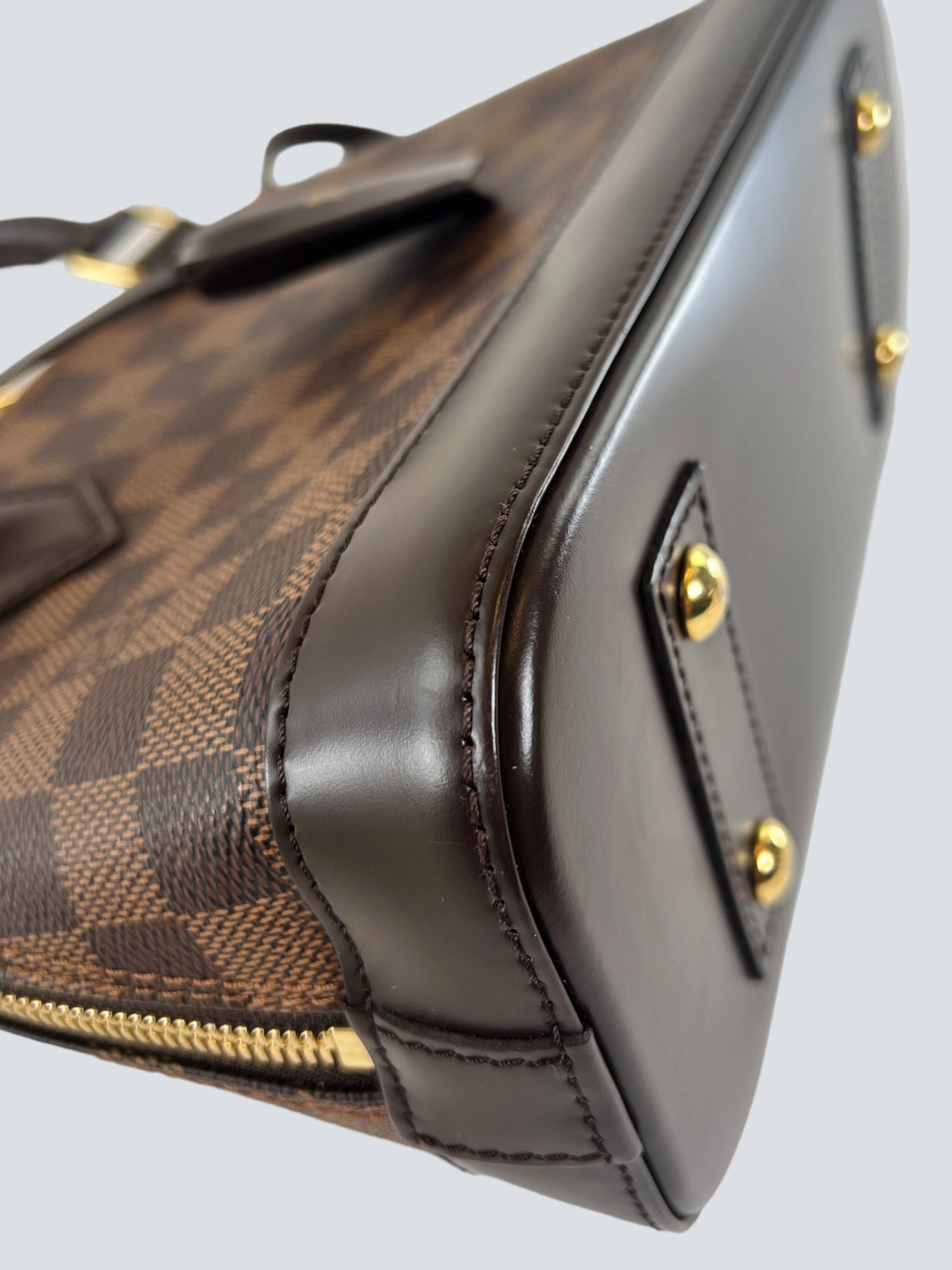 Louis Vuitton Damier Ebene Canvas Alma BB - Initialled LR