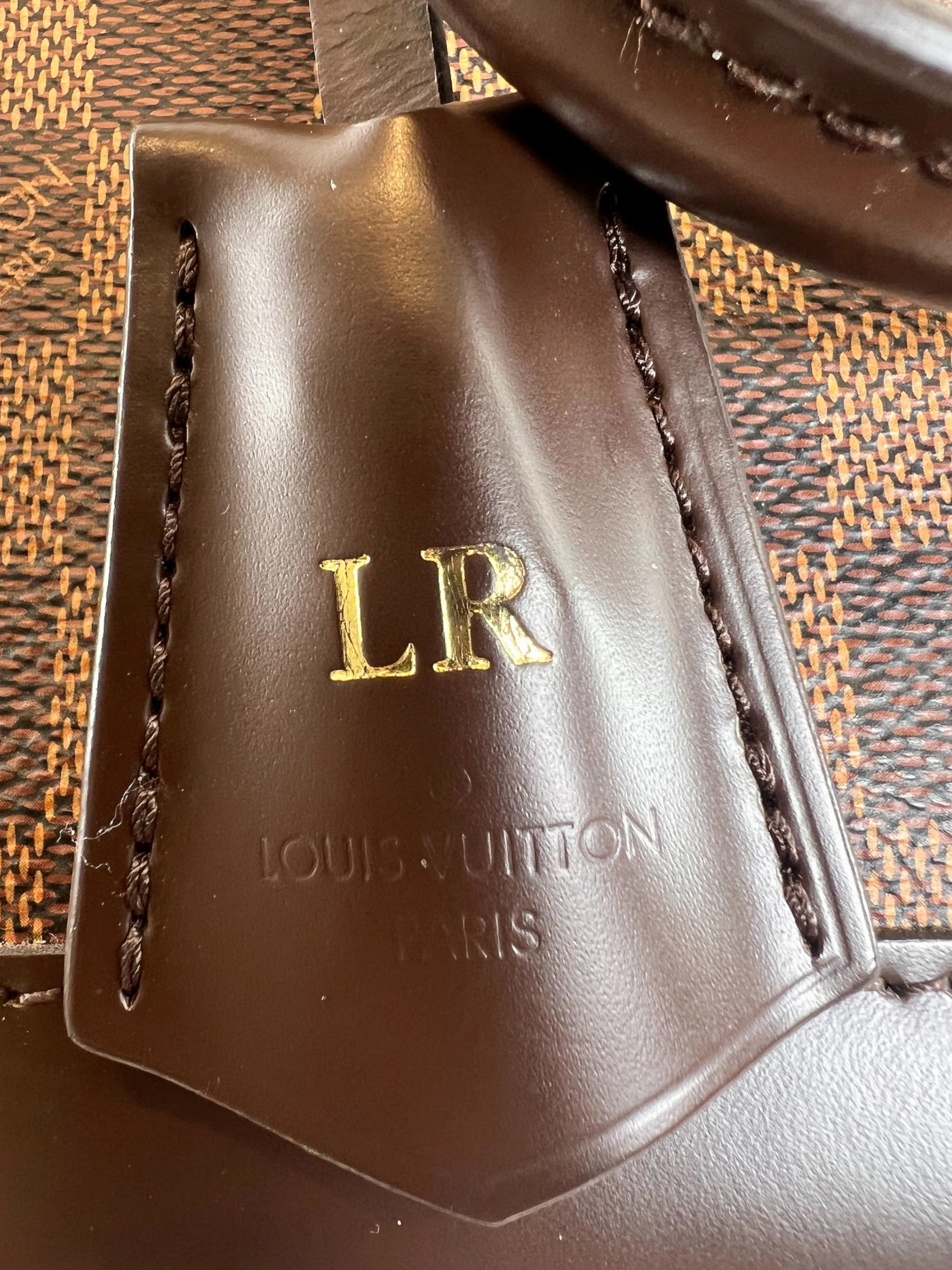Louis Vuitton Damier Ebene Canvas Alma BB - Initialled LR