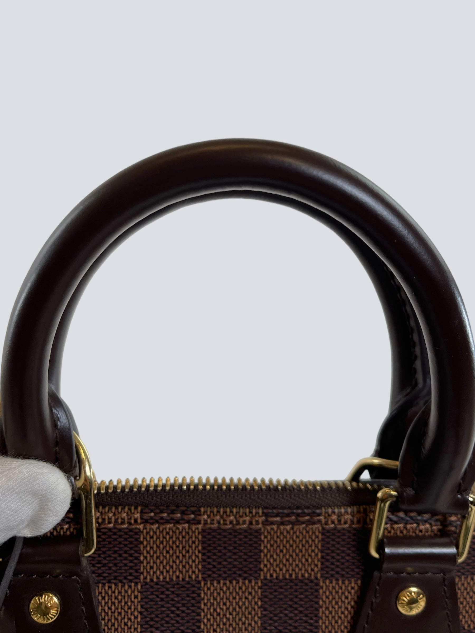 Louis Vuitton Damier Ebene Canvas Alma BB - Initialled LR