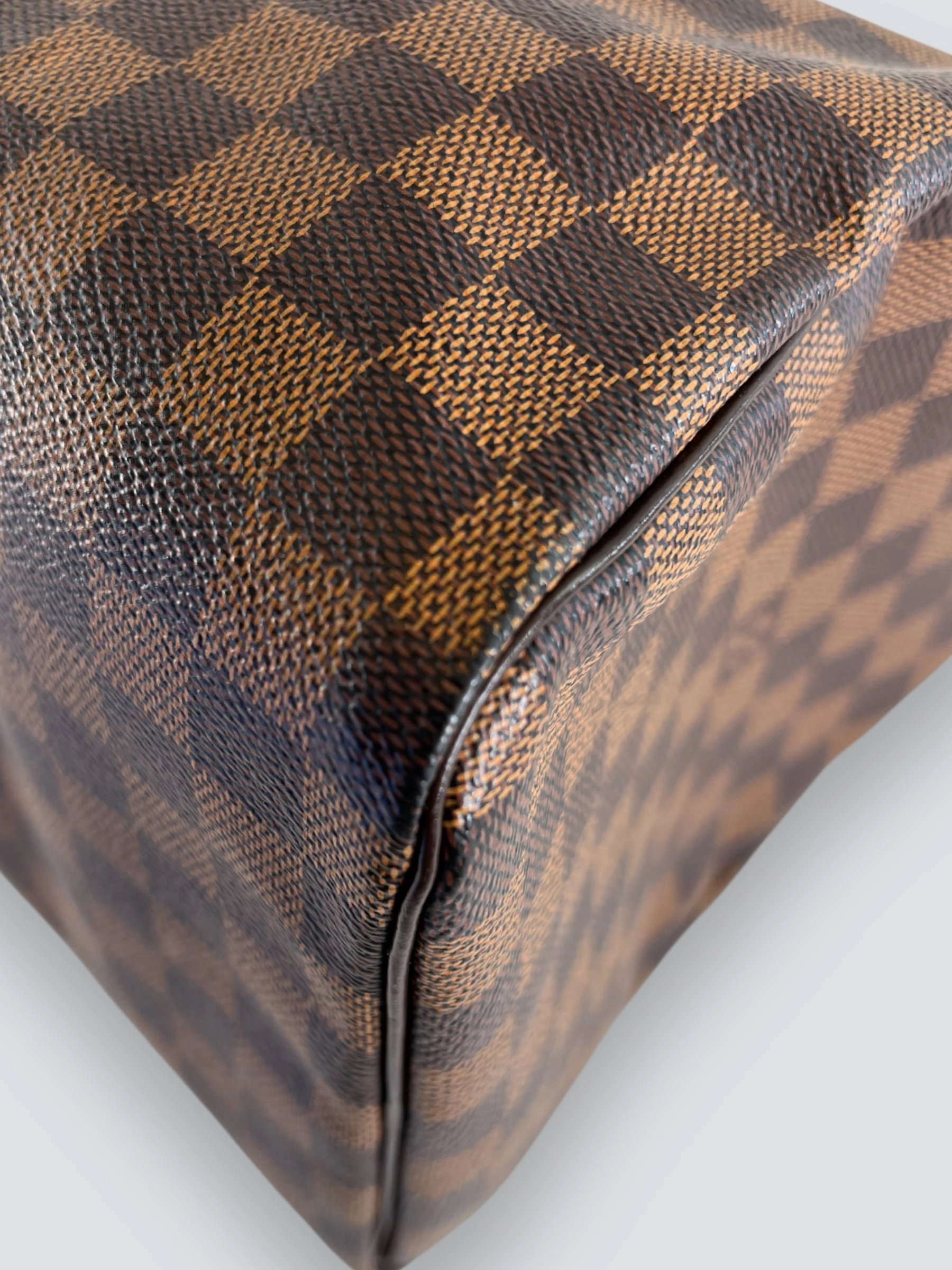 Louis Vuitton Damier Ebene Canvas & Leather Speedy 30