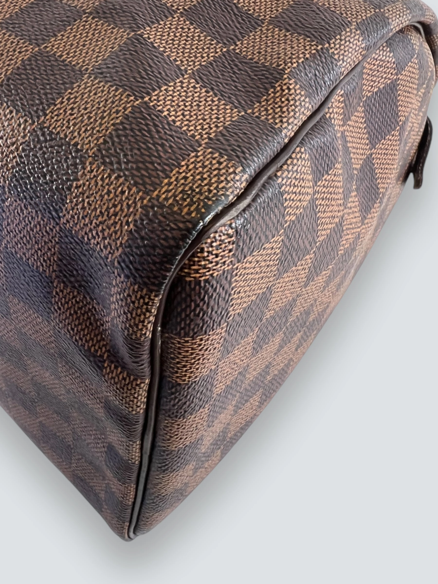 Louis Vuitton Damier Ebene Canvas & Leather Speedy 30