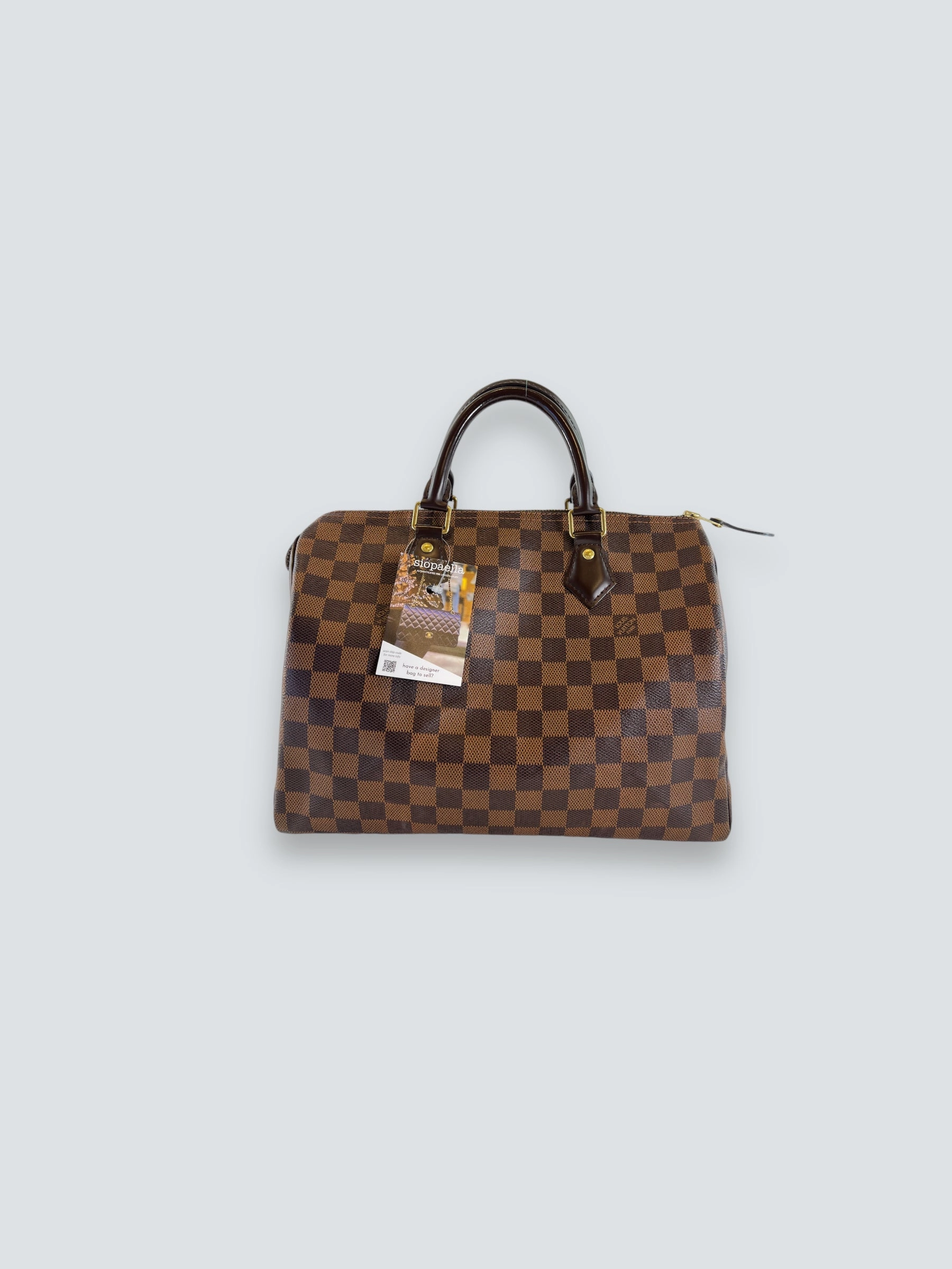 Louis Vuitton Damier Ebene Canvas & Leather Speedy 30