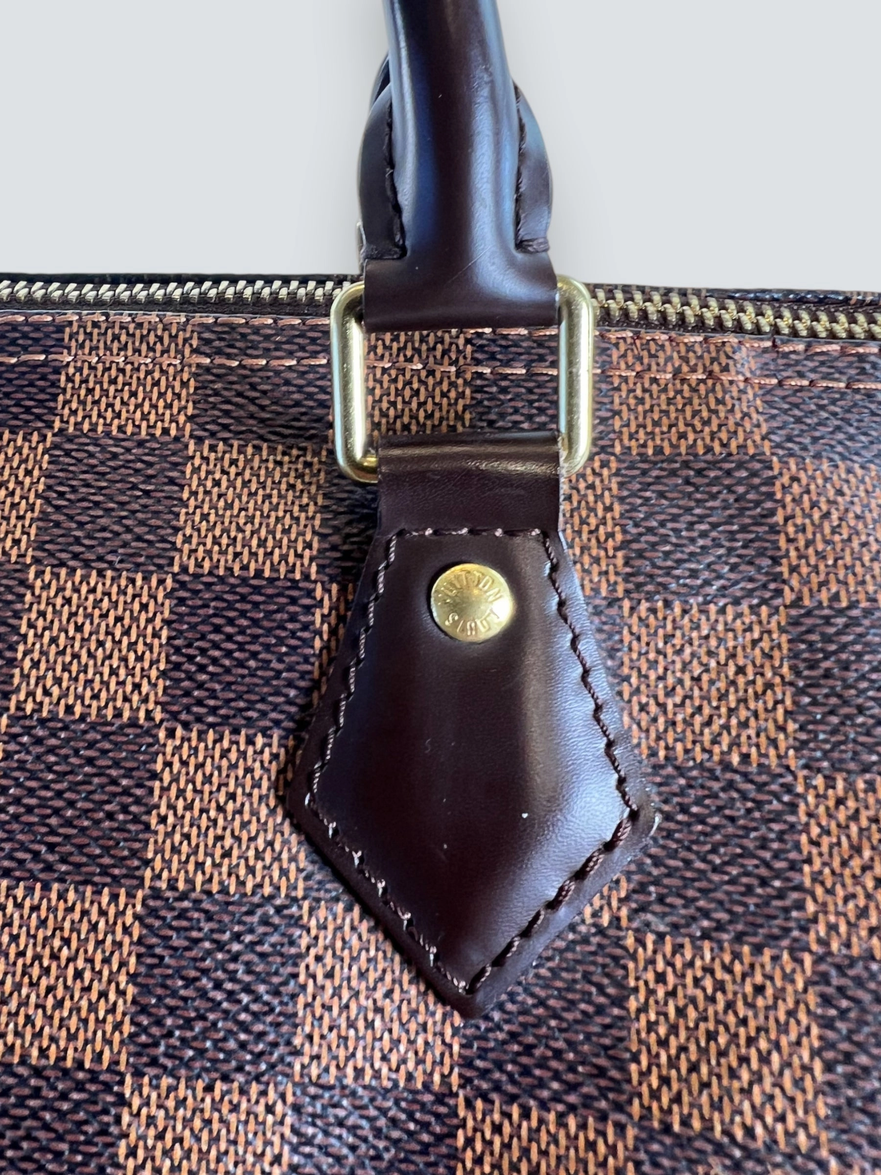 Louis Vuitton Damier Ebene Canvas & Leather Speedy 30