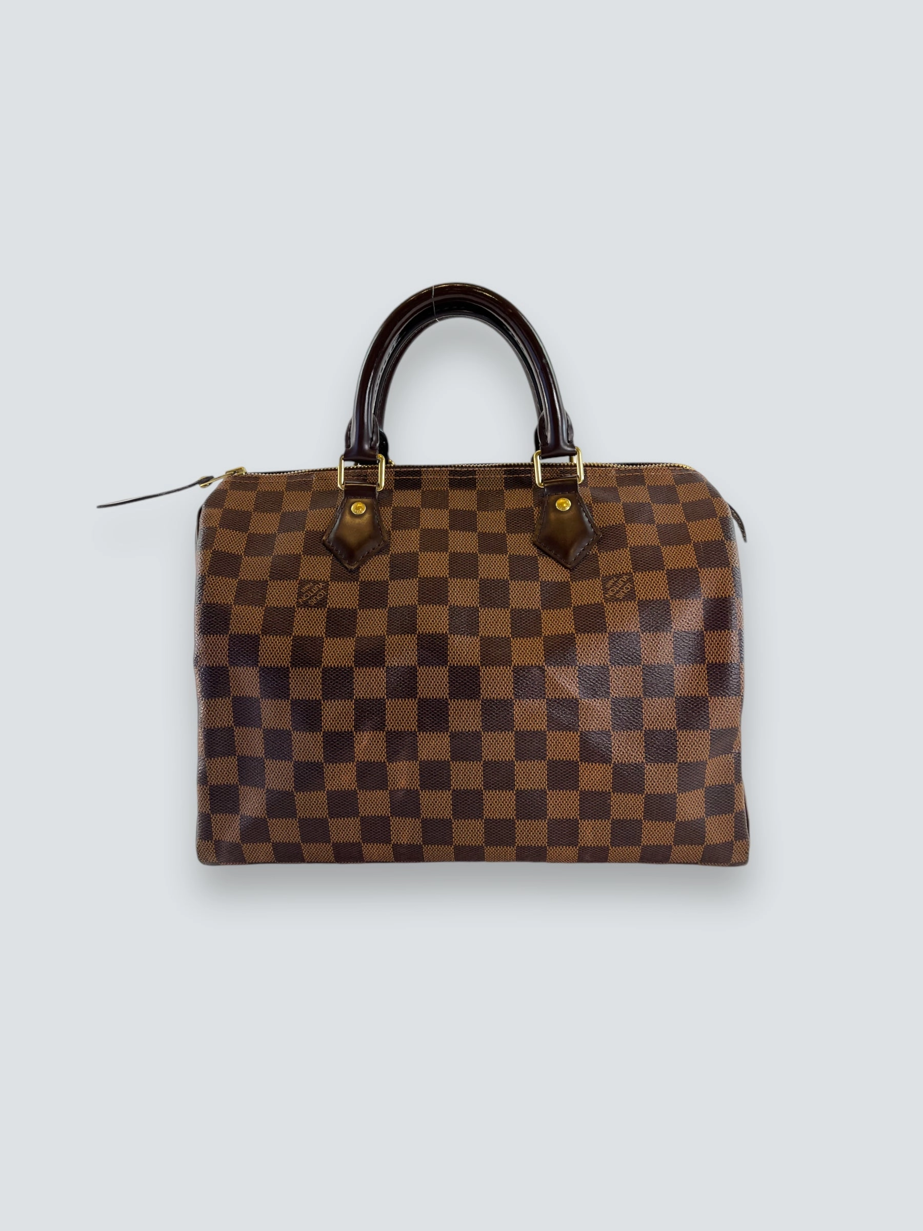 Louis Vuitton Damier Ebene Canvas & Leather Speedy 30