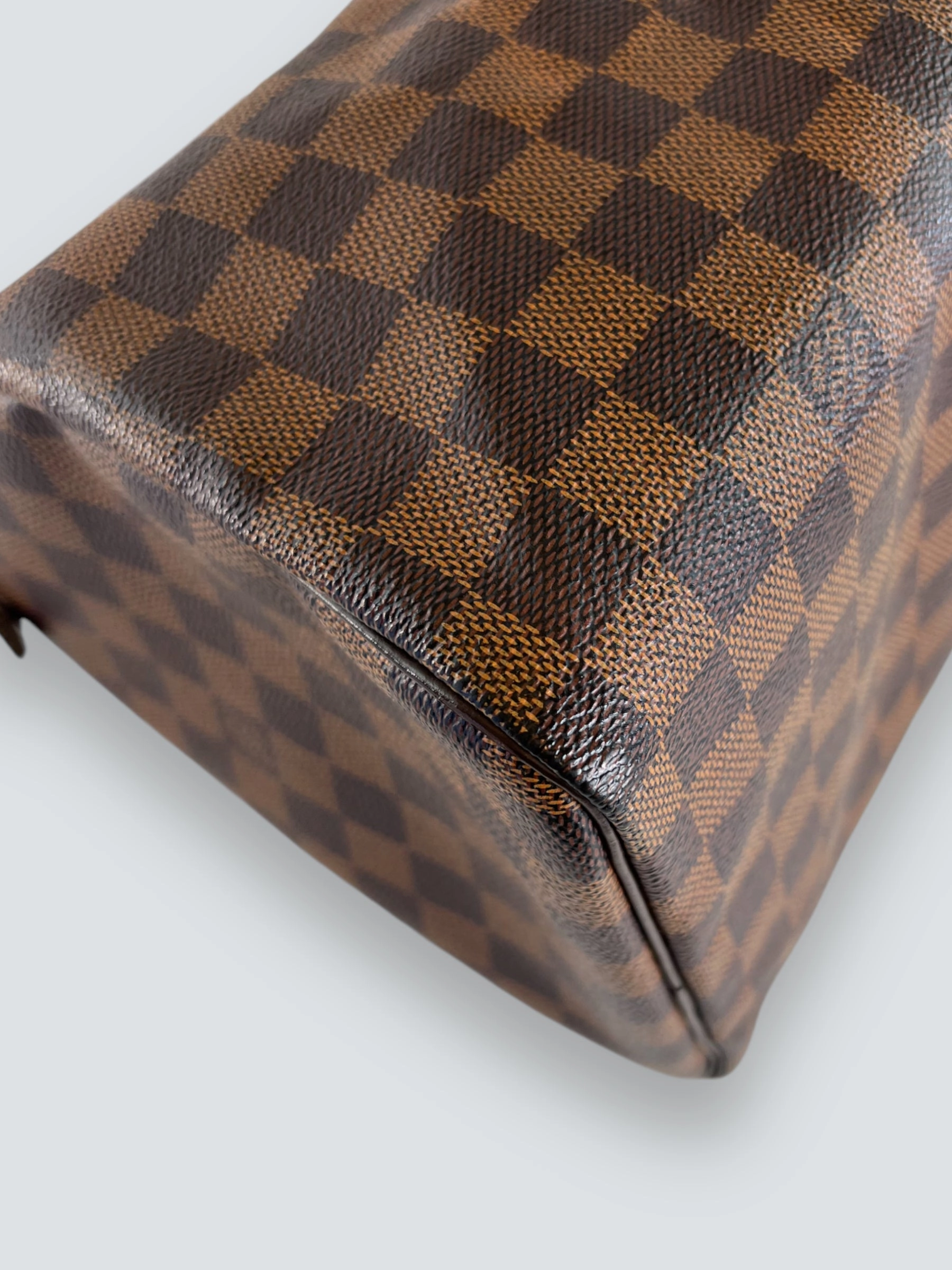 Louis Vuitton Damier Ebene Canvas & Leather Speedy 30