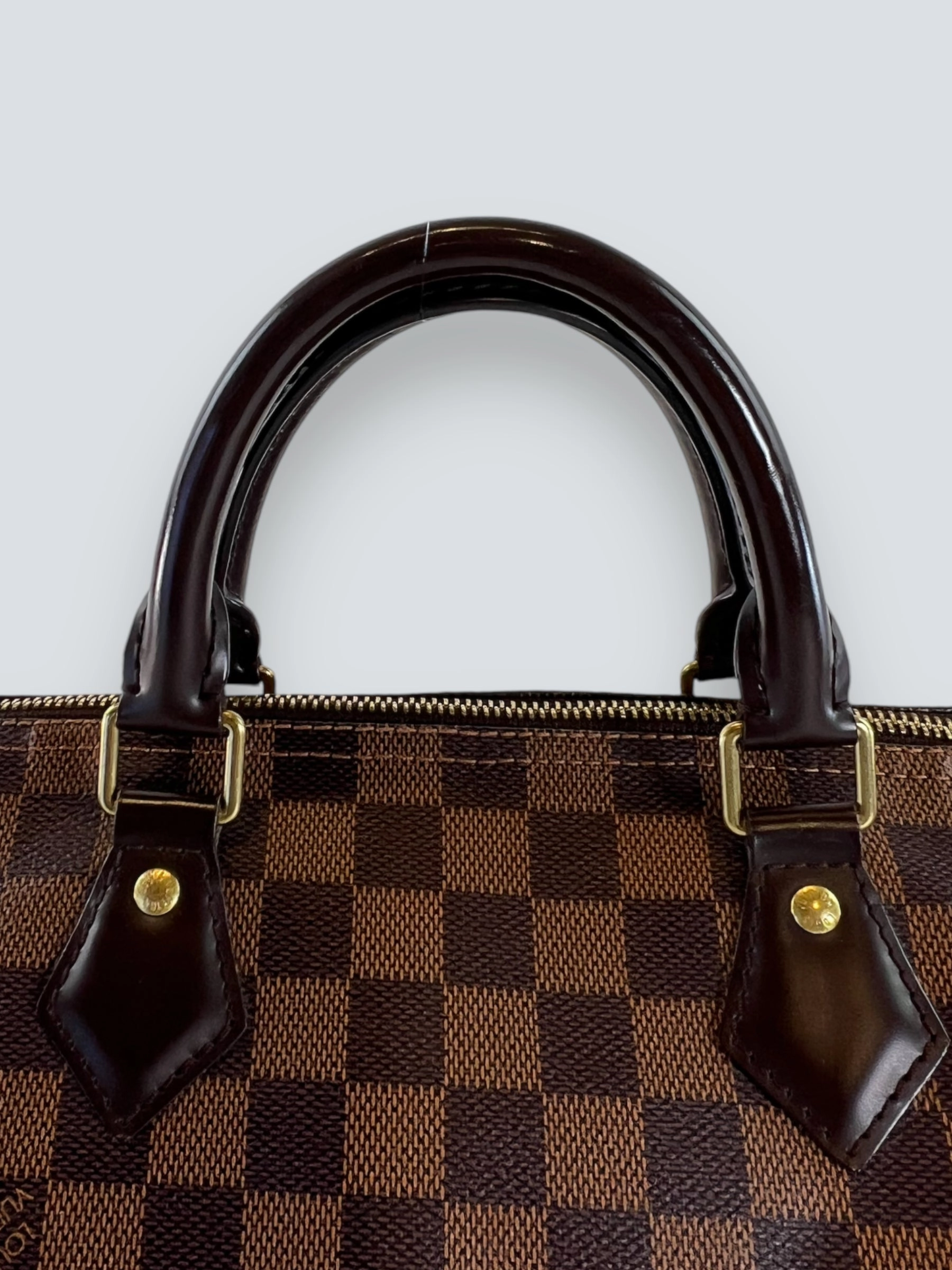 Louis Vuitton Damier Ebene Canvas & Leather Speedy 30