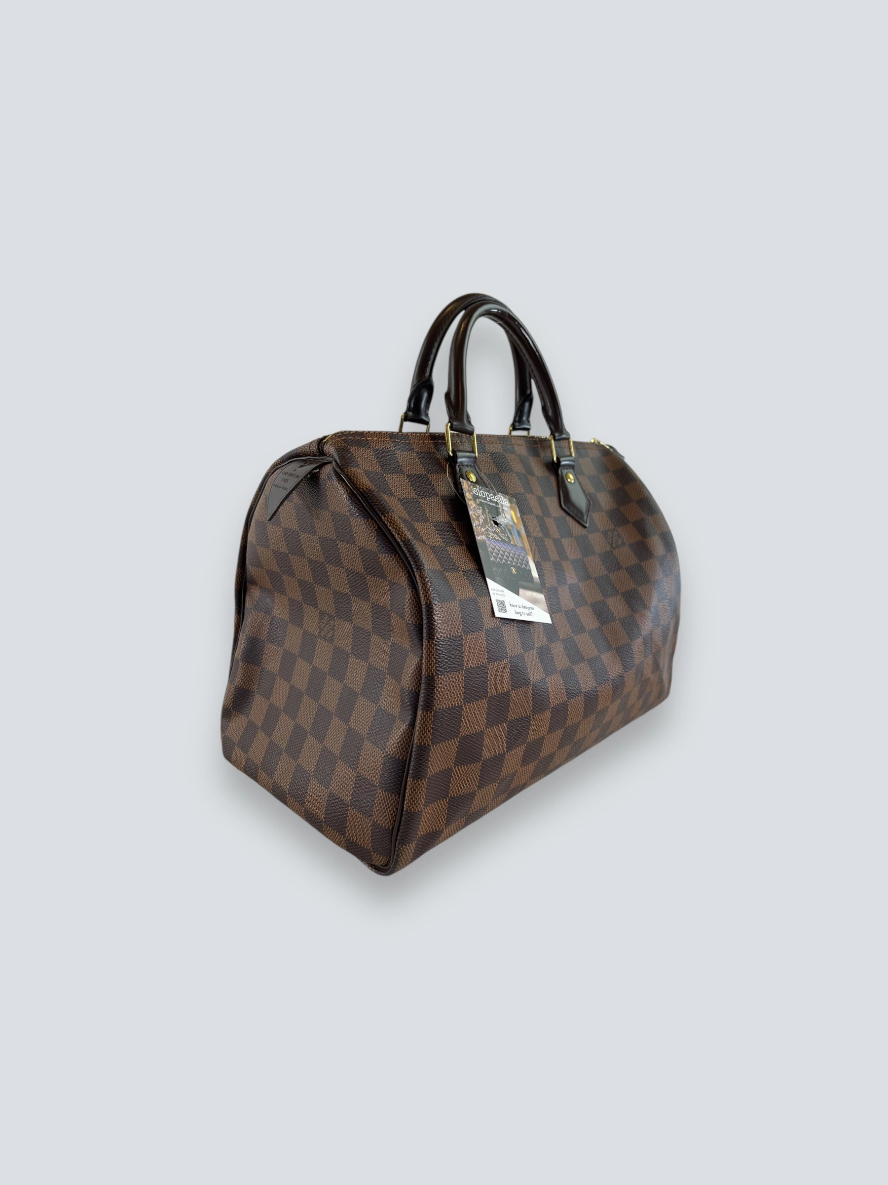 Louis Vuitton Damier Ebene Canvas & Leather Speedy 30