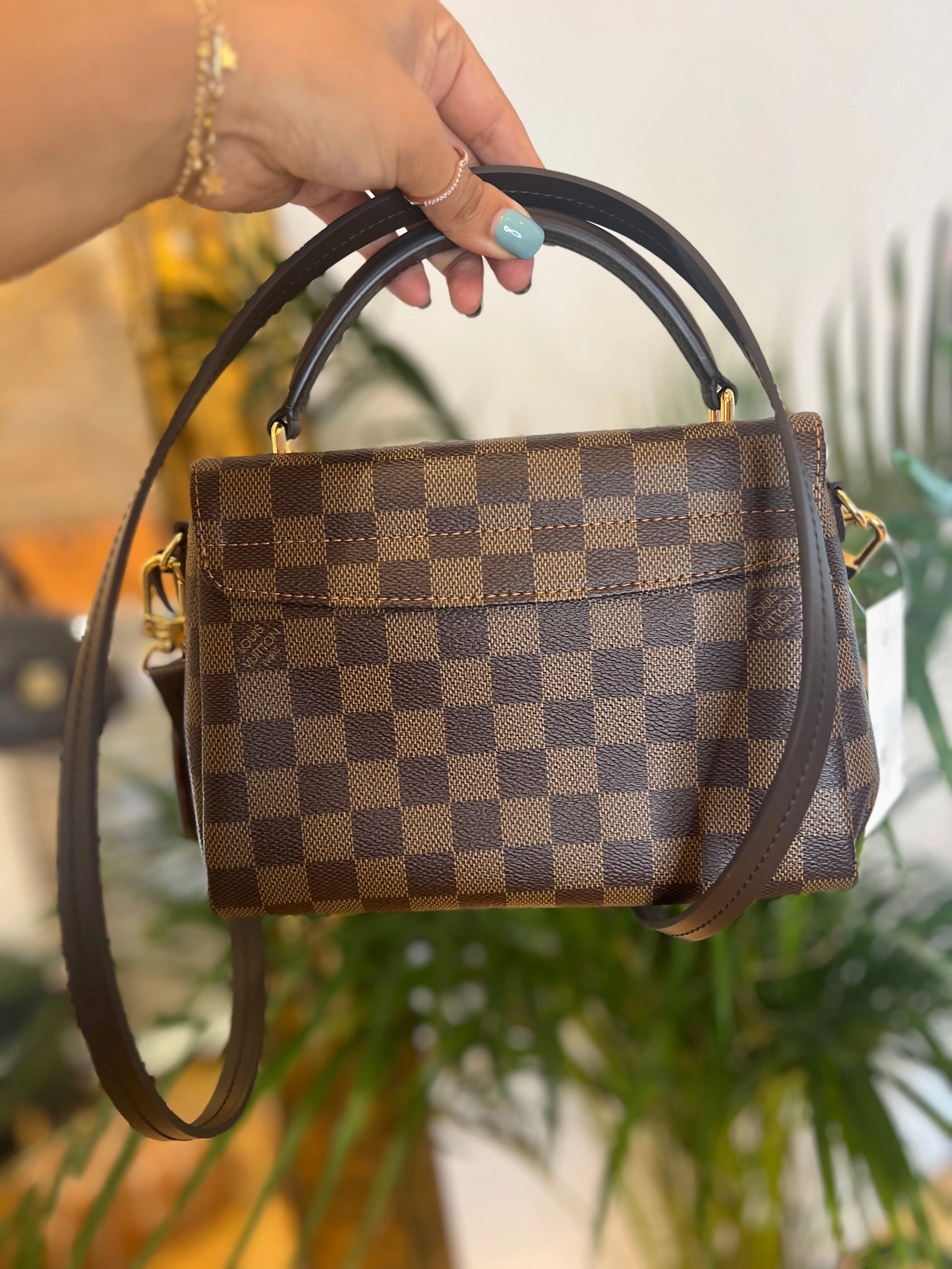 Louis Vuitton Damier Ebene Canvas Croisette Crossbody