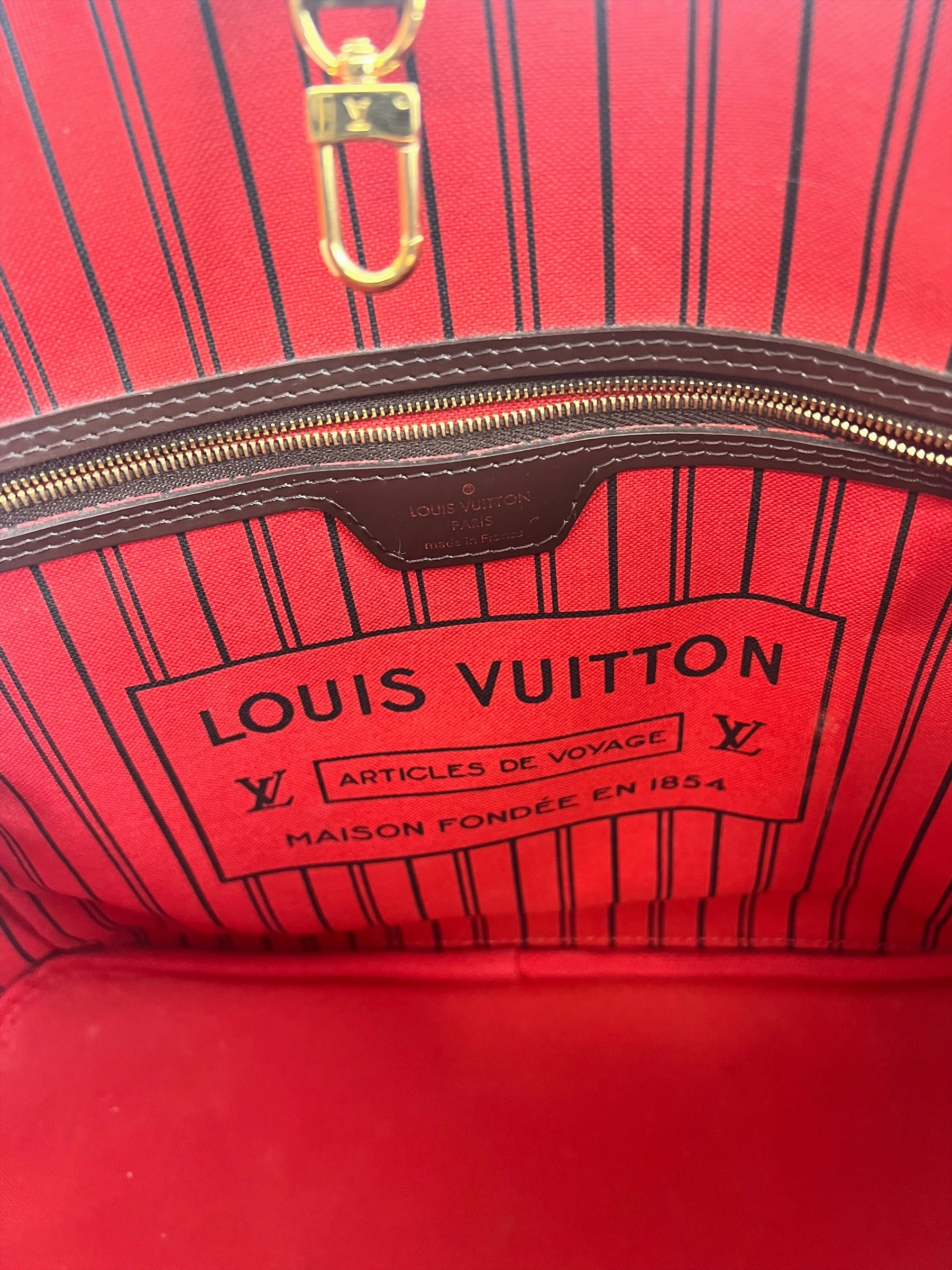 Louis Vuitton Damier Ebene Canvas Neverfull MM