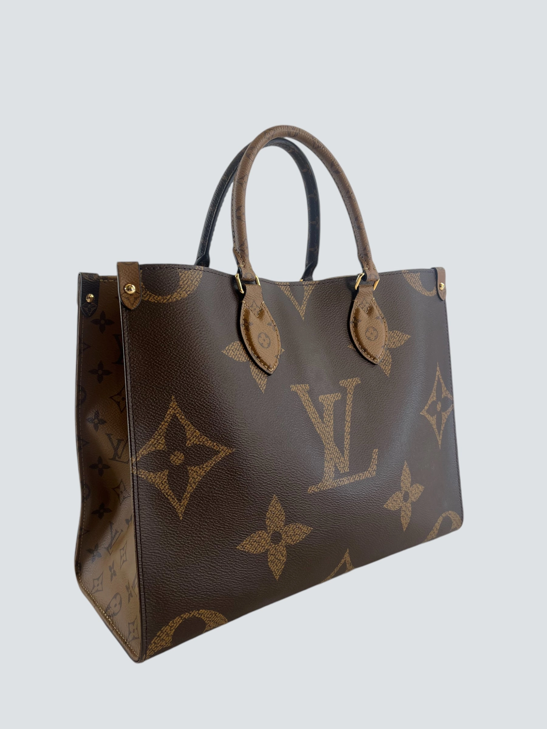 Louis Vuitton Monogram & Reverse Monogram Canvas Cabas OnTheGo MM