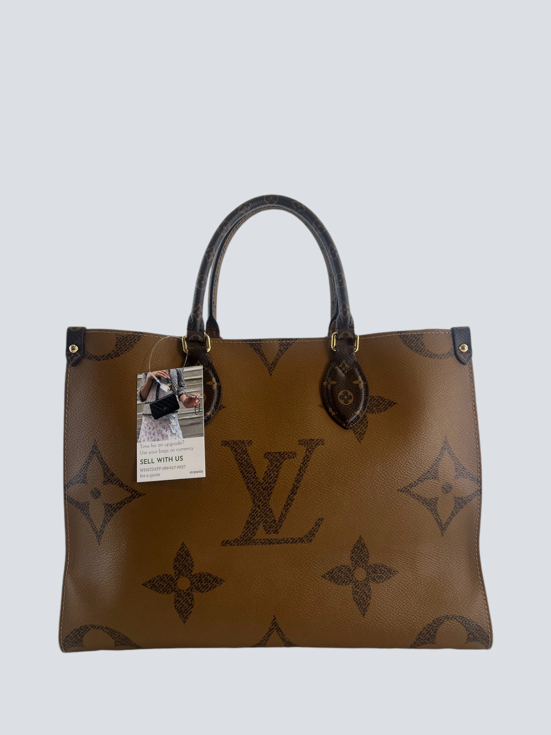 Louis Vuitton Monogram & Reverse Monogram Canvas Cabas OnTheGo MM