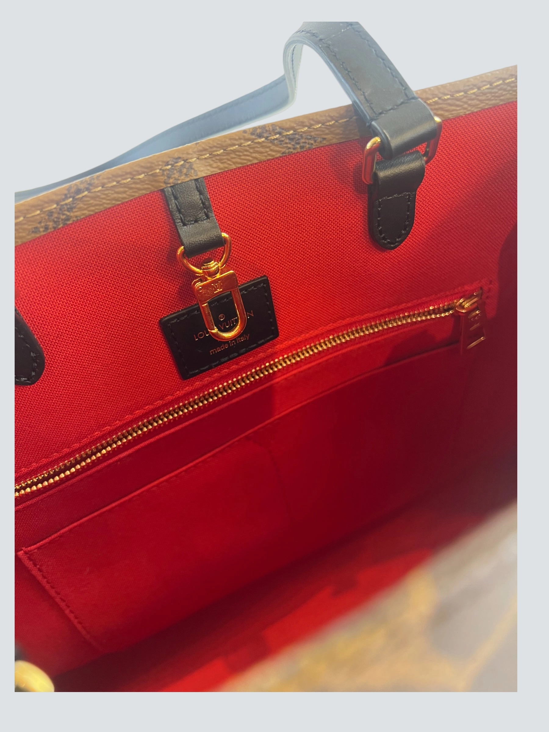 Louis Vuitton Monogram & Reverse Monogram Canvas Cabas OnTheGo MM