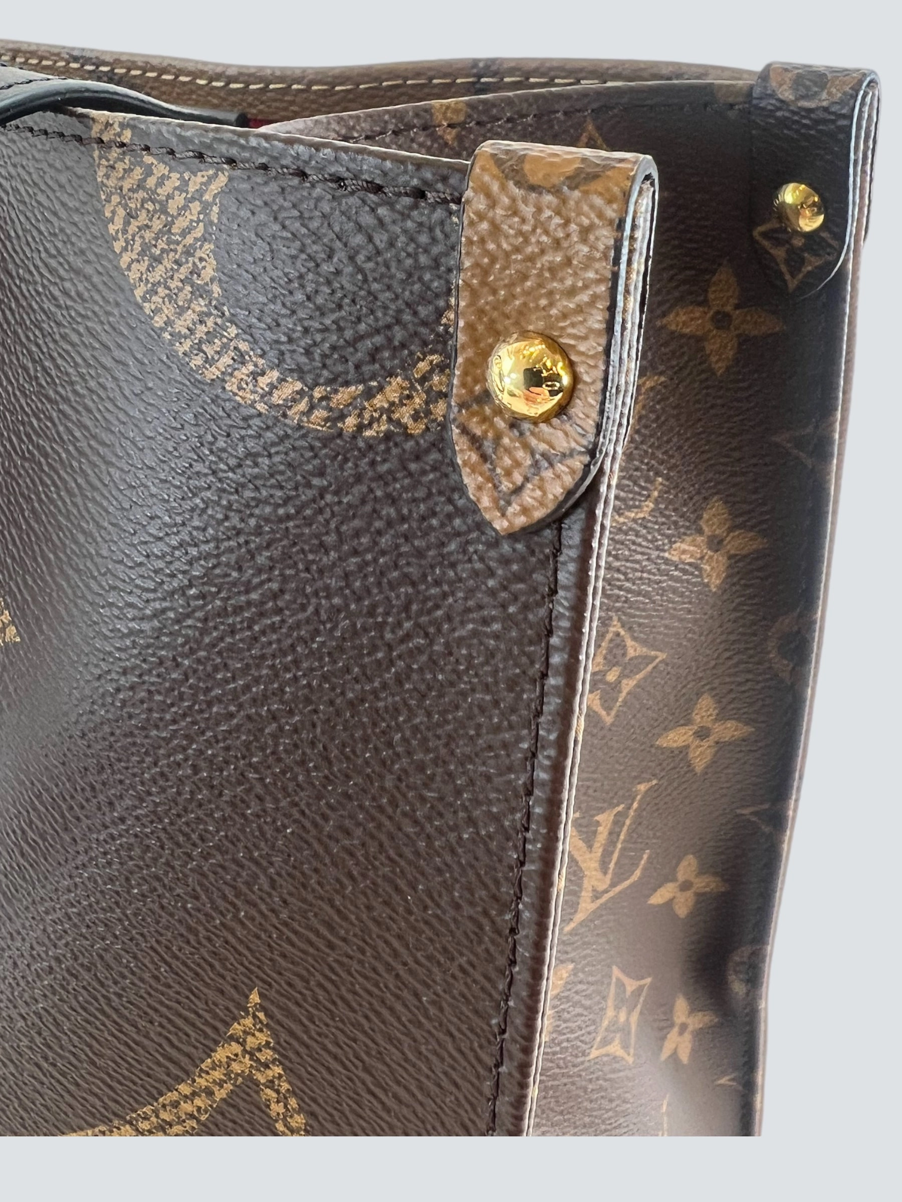 Louis Vuitton Monogram & Reverse Monogram Canvas Cabas OnTheGo MM