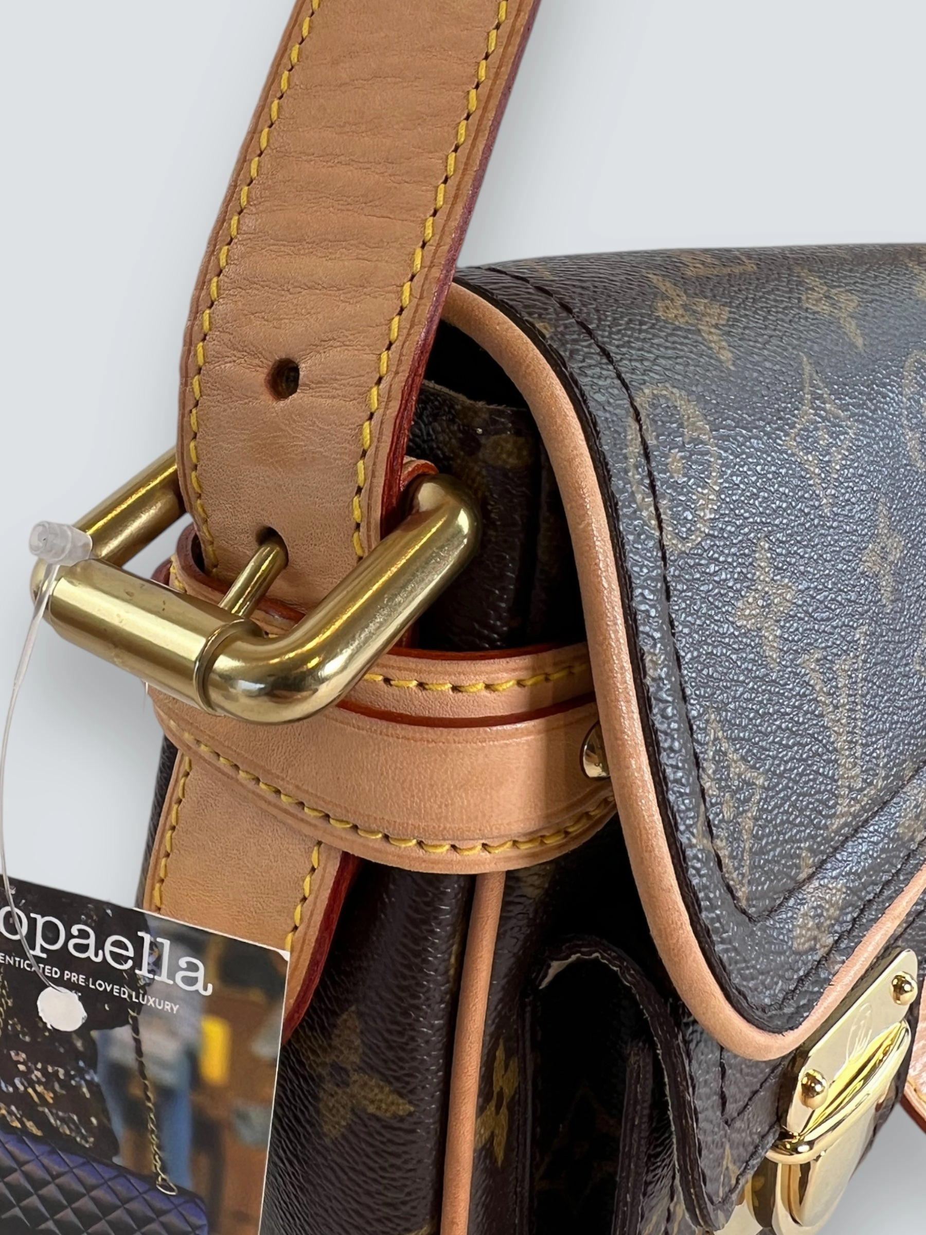 Louis Vuitton Monogram Canvas & Leather Hudson Shoulder Bag