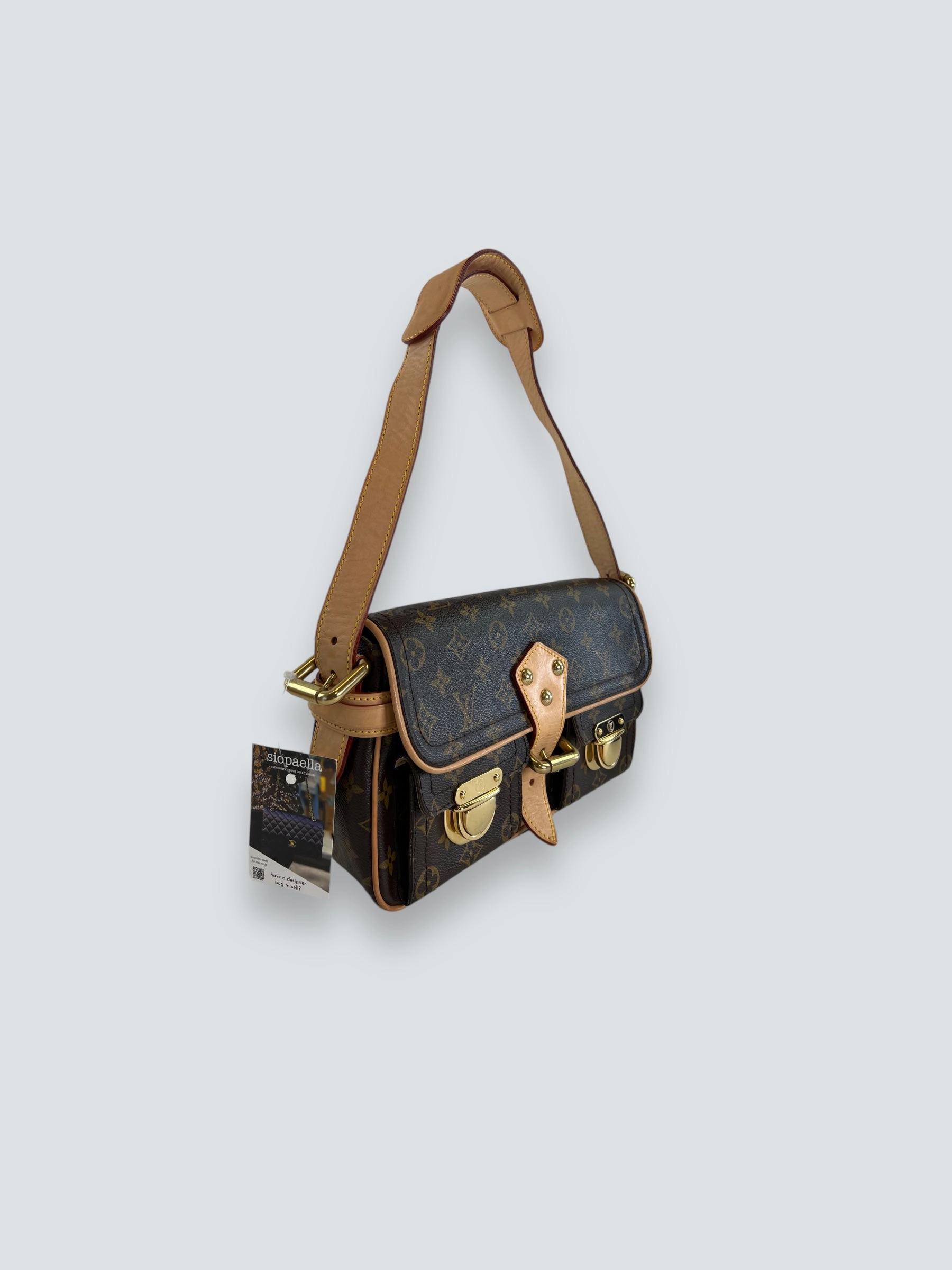 Louis Vuitton Monogram Canvas & Leather Hudson Shoulder Bag