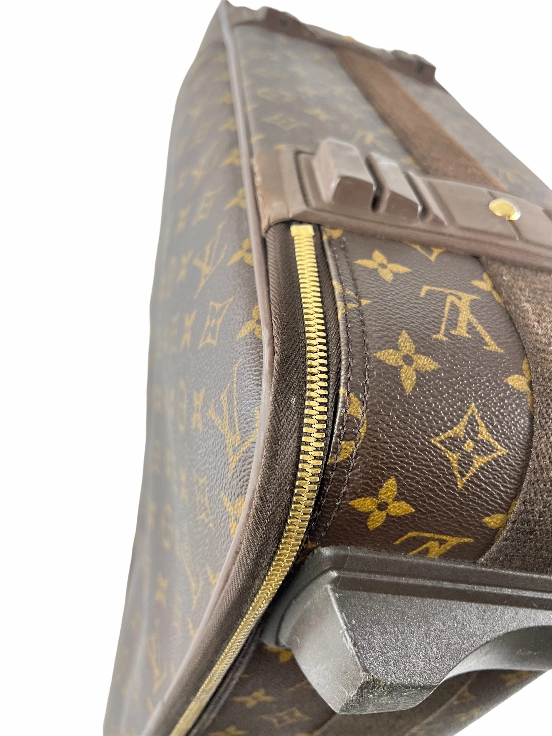 Louis Vuitton Monogram Canvas & Leather Pegase 55 Suitcase