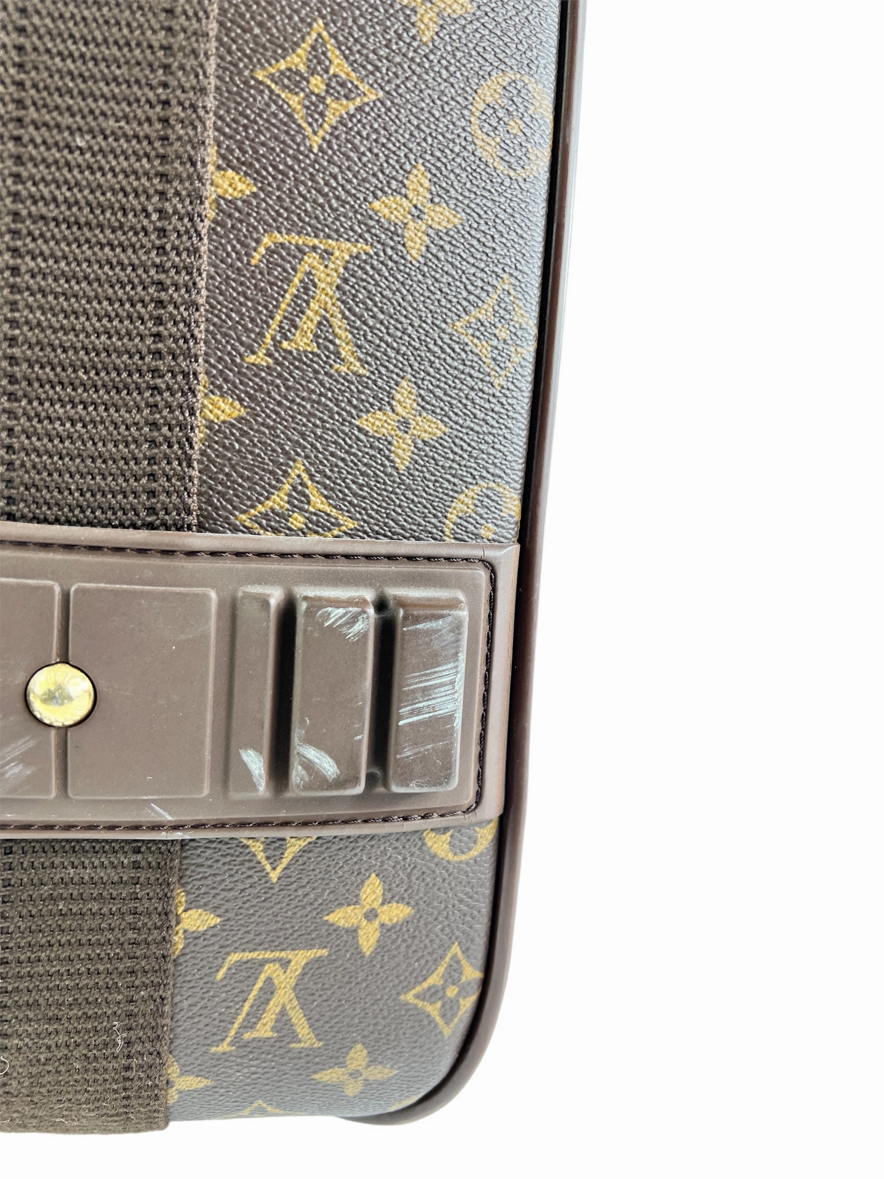 Louis Vuitton Monogram Canvas & Leather Pegase 55 Suitcase