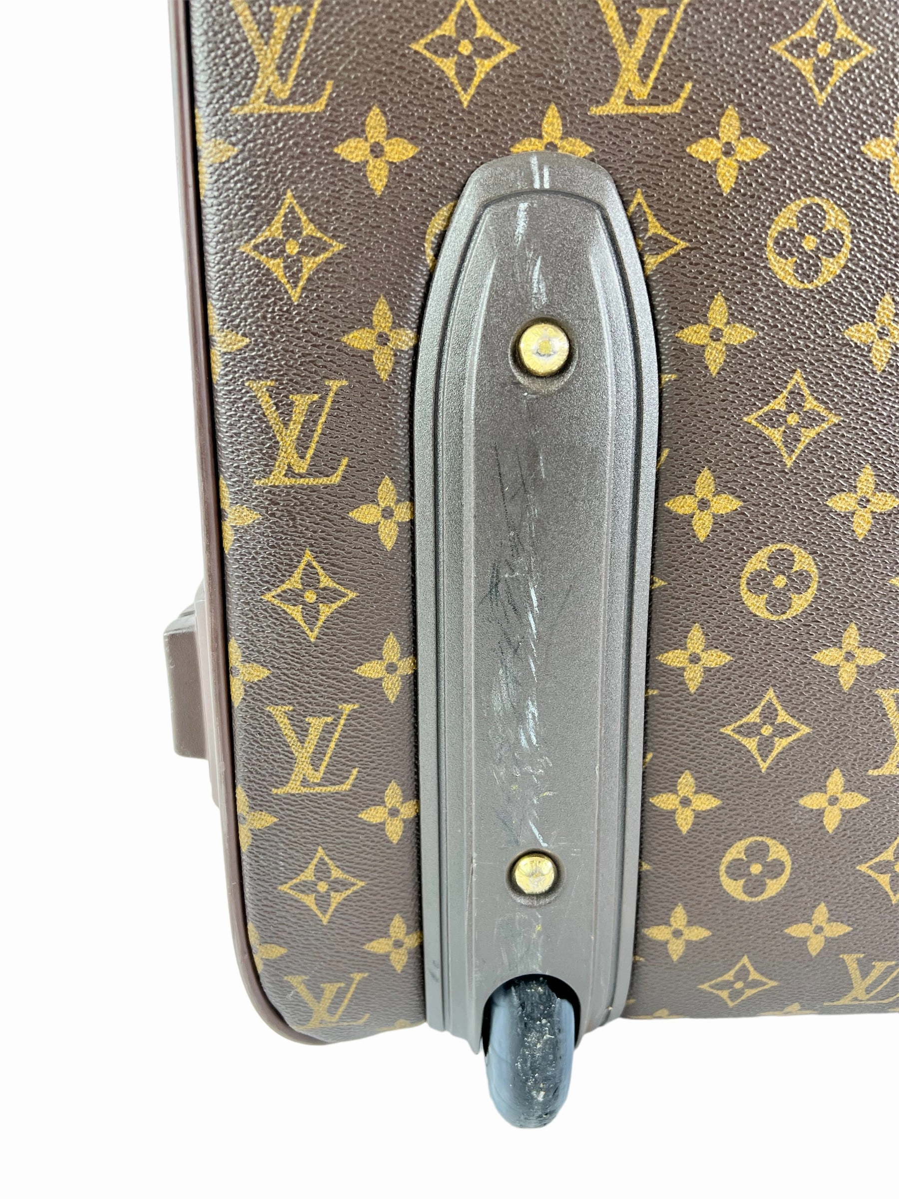 Louis Vuitton Monogram Canvas & Leather Pegase 55 Suitcase