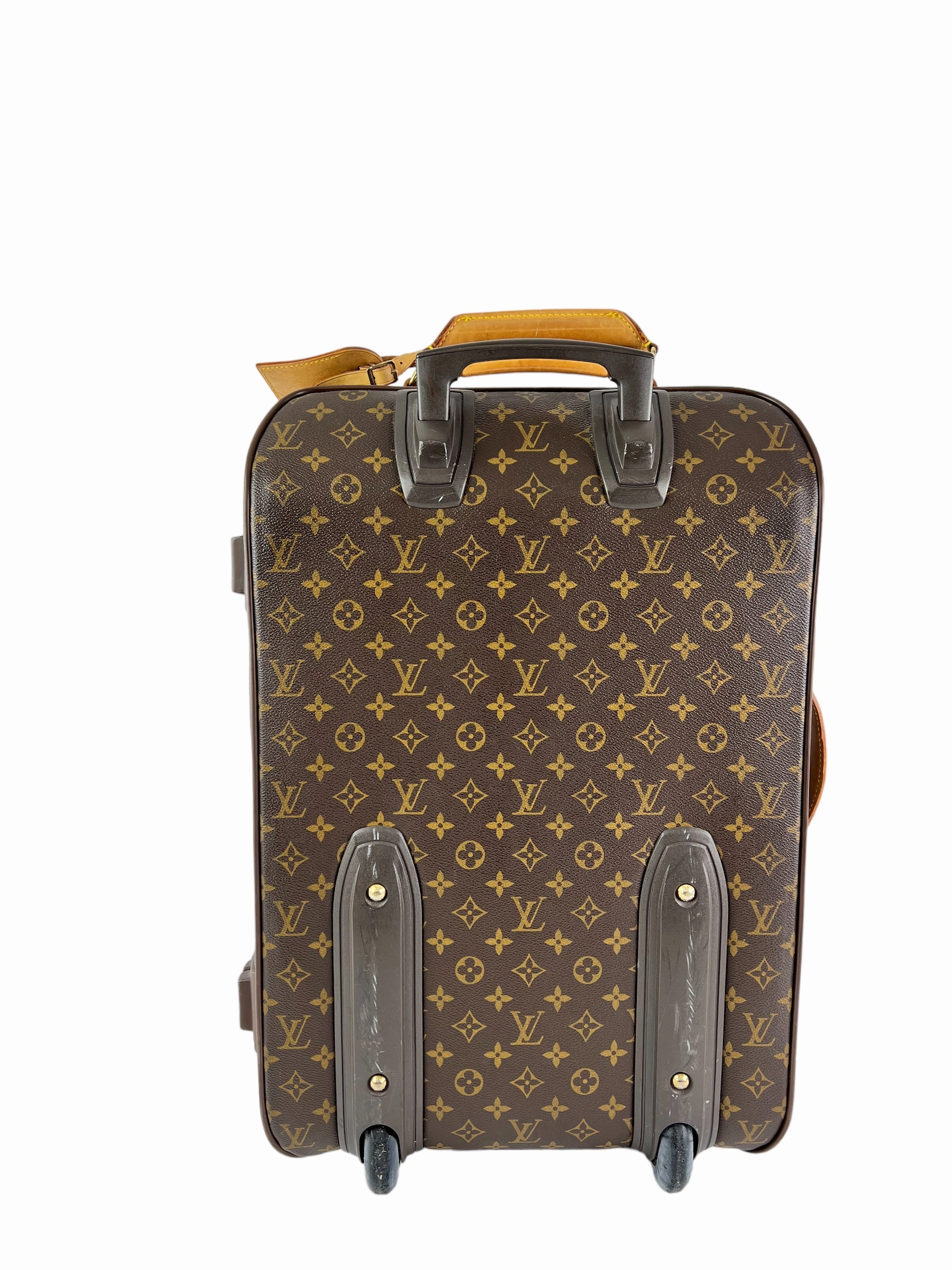 Louis Vuitton Monogram Canvas & Leather Pegase 55 Suitcase