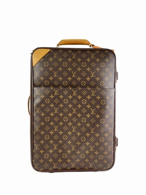 Louis Vuitton Monogram Canvas & Leather Pegase 55 Suitcase
