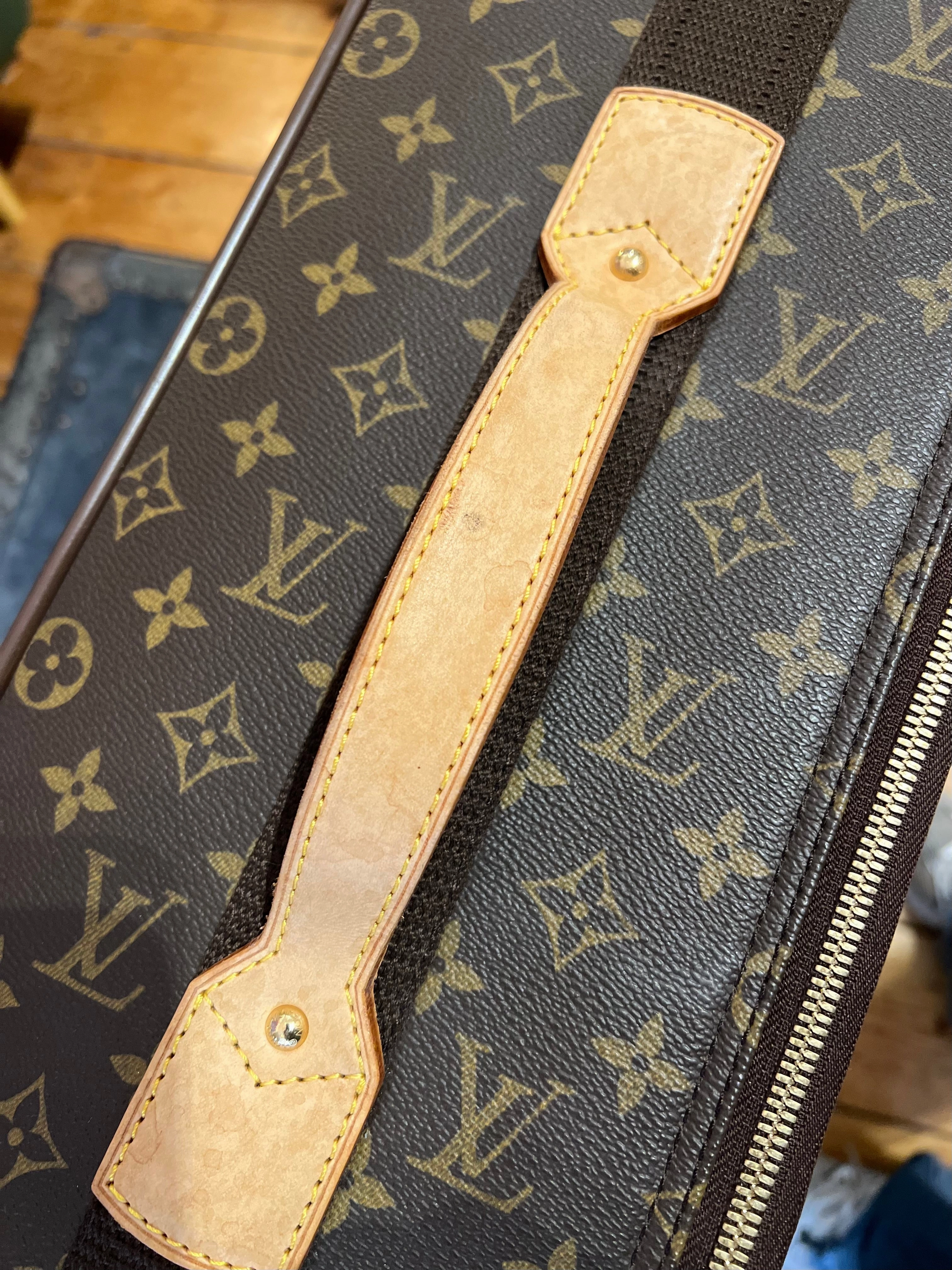Louis Vuitton Monogram Canvas & Leather Pegase 55 Suitcase