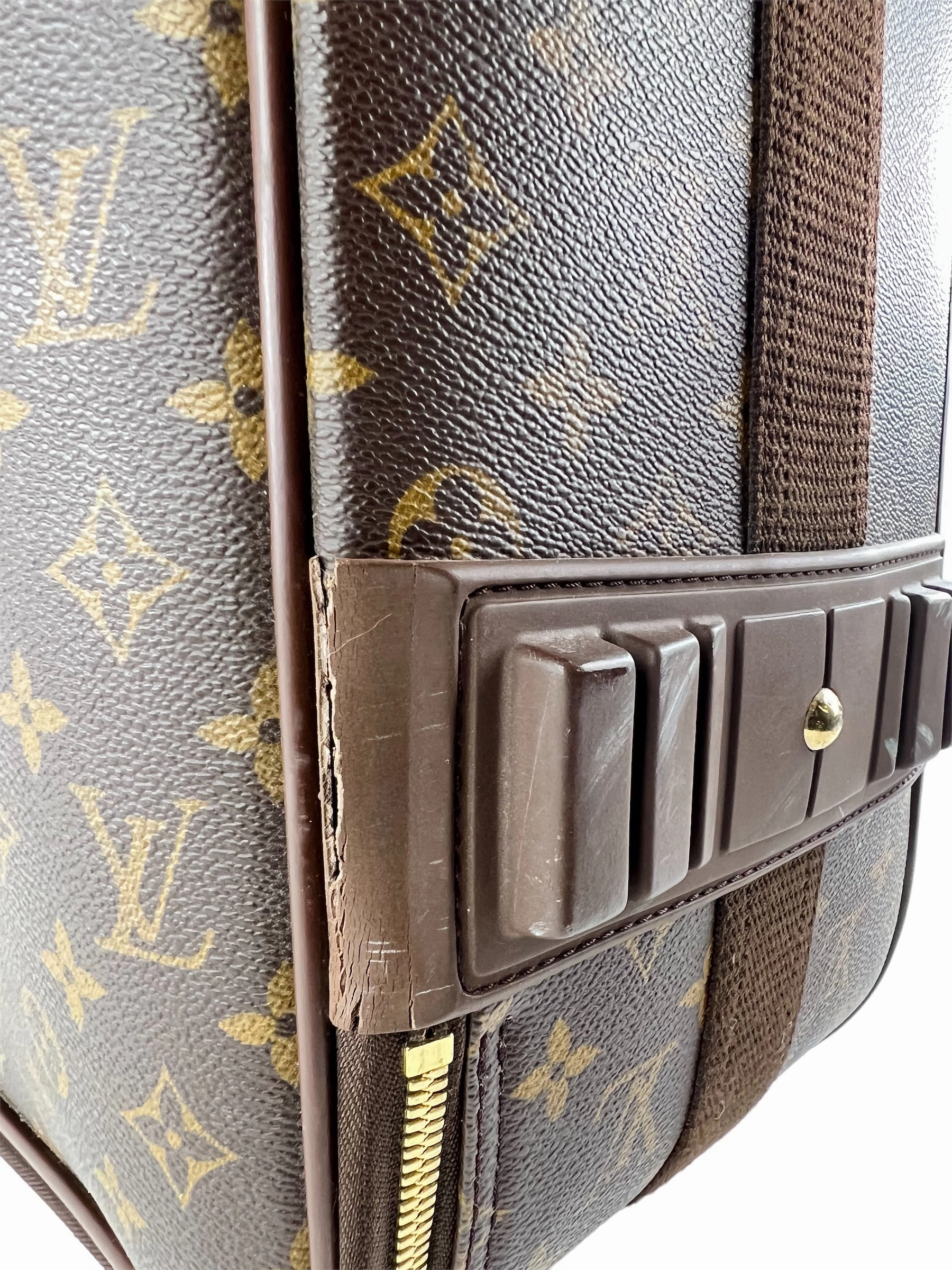 Louis Vuitton Monogram Canvas & Leather Pegase 55 Suitcase