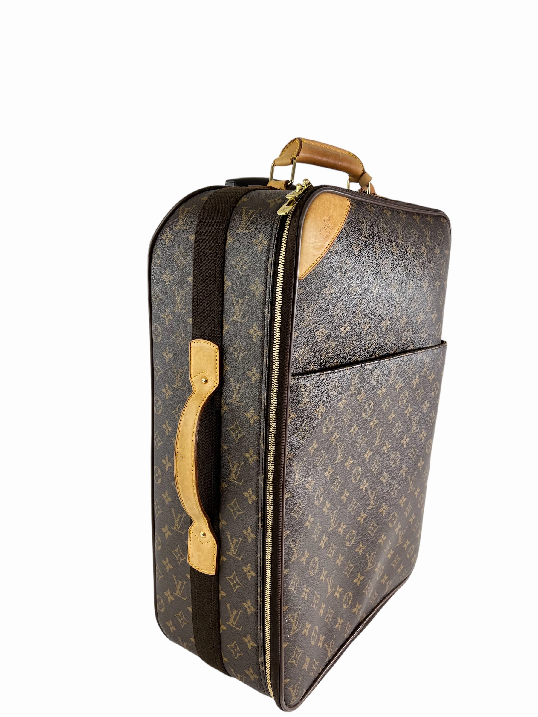 Louis Vuitton Monogram Canvas & Leather Pegase 55 Suitcase