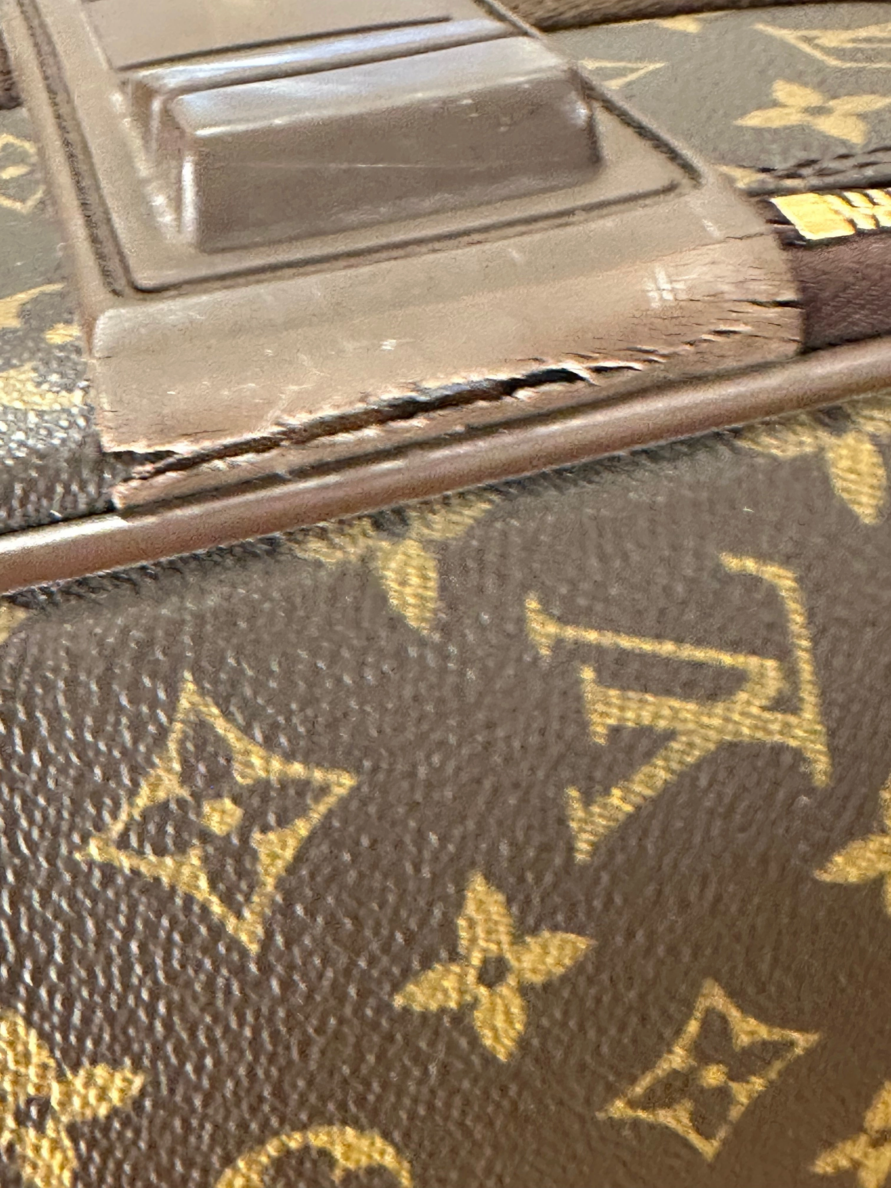Louis Vuitton Monogram Canvas & Leather Pegase 55 Suitcase