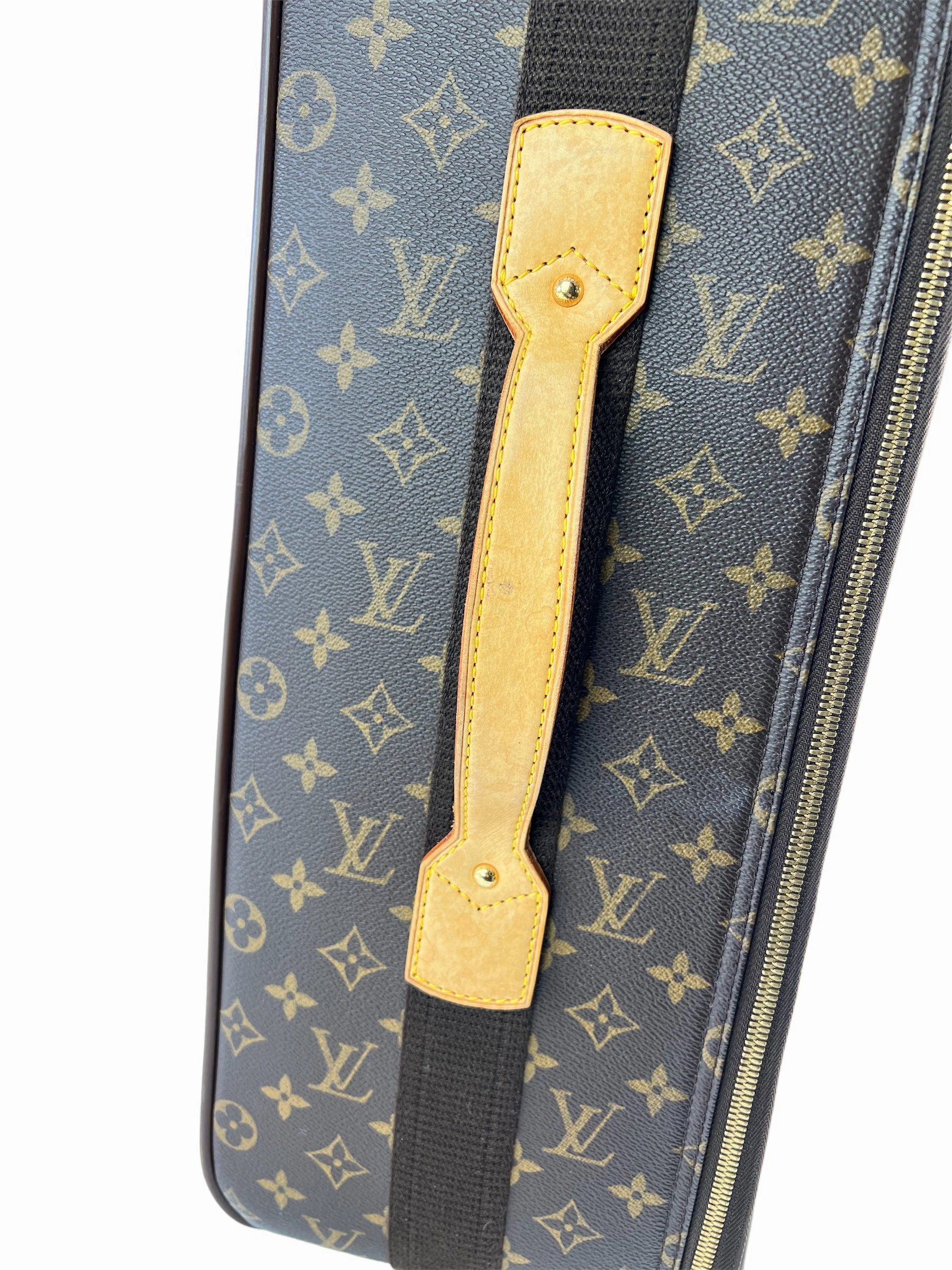 Louis Vuitton Monogram Canvas & Leather Pegase 55 Suitcase