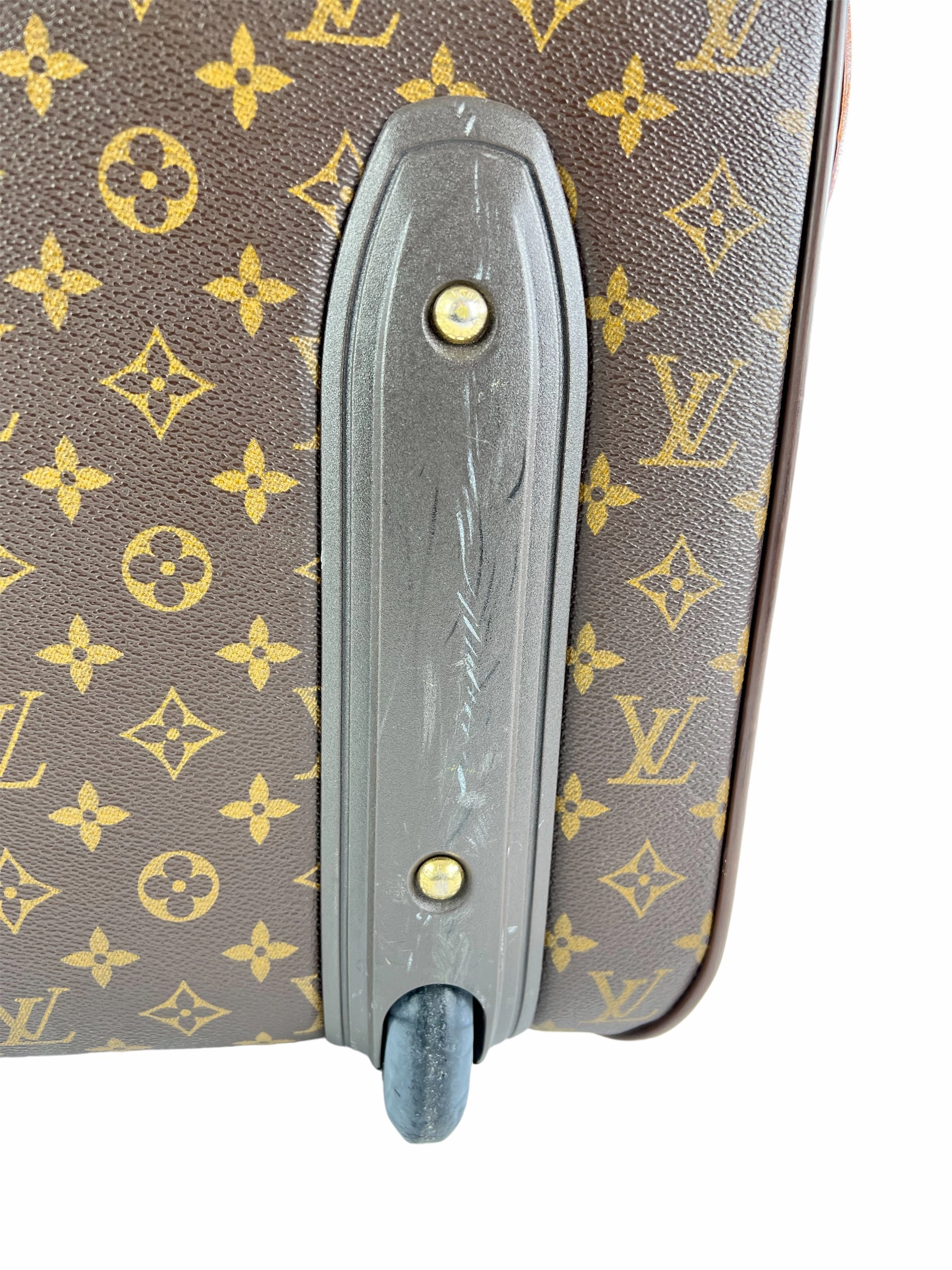 Louis Vuitton Monogram Canvas & Leather Pegase 55 Suitcase