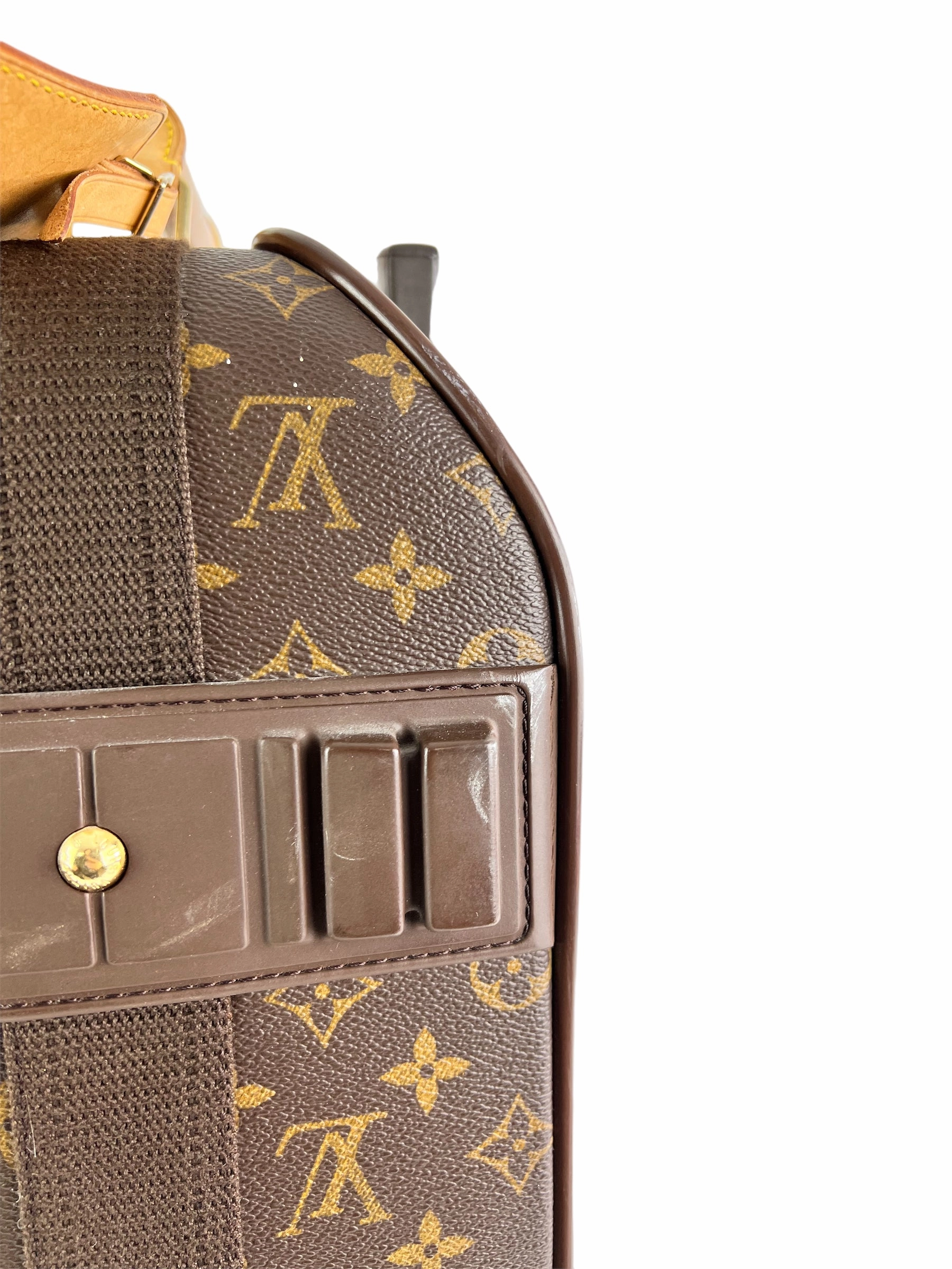 Louis Vuitton Monogram Canvas & Leather Pegase 55 Suitcase