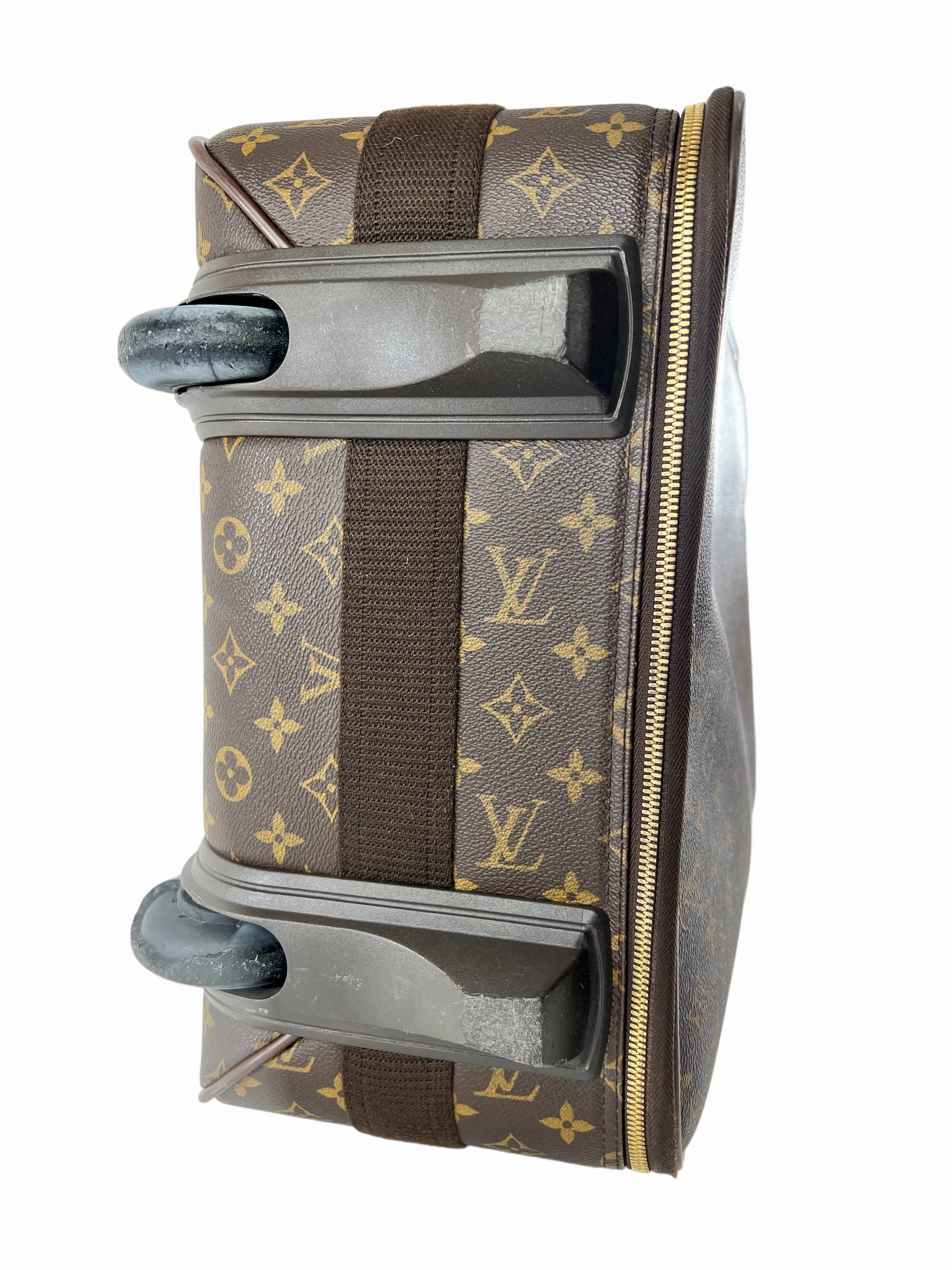 Louis Vuitton Monogram Canvas & Leather Pegase 55 Suitcase