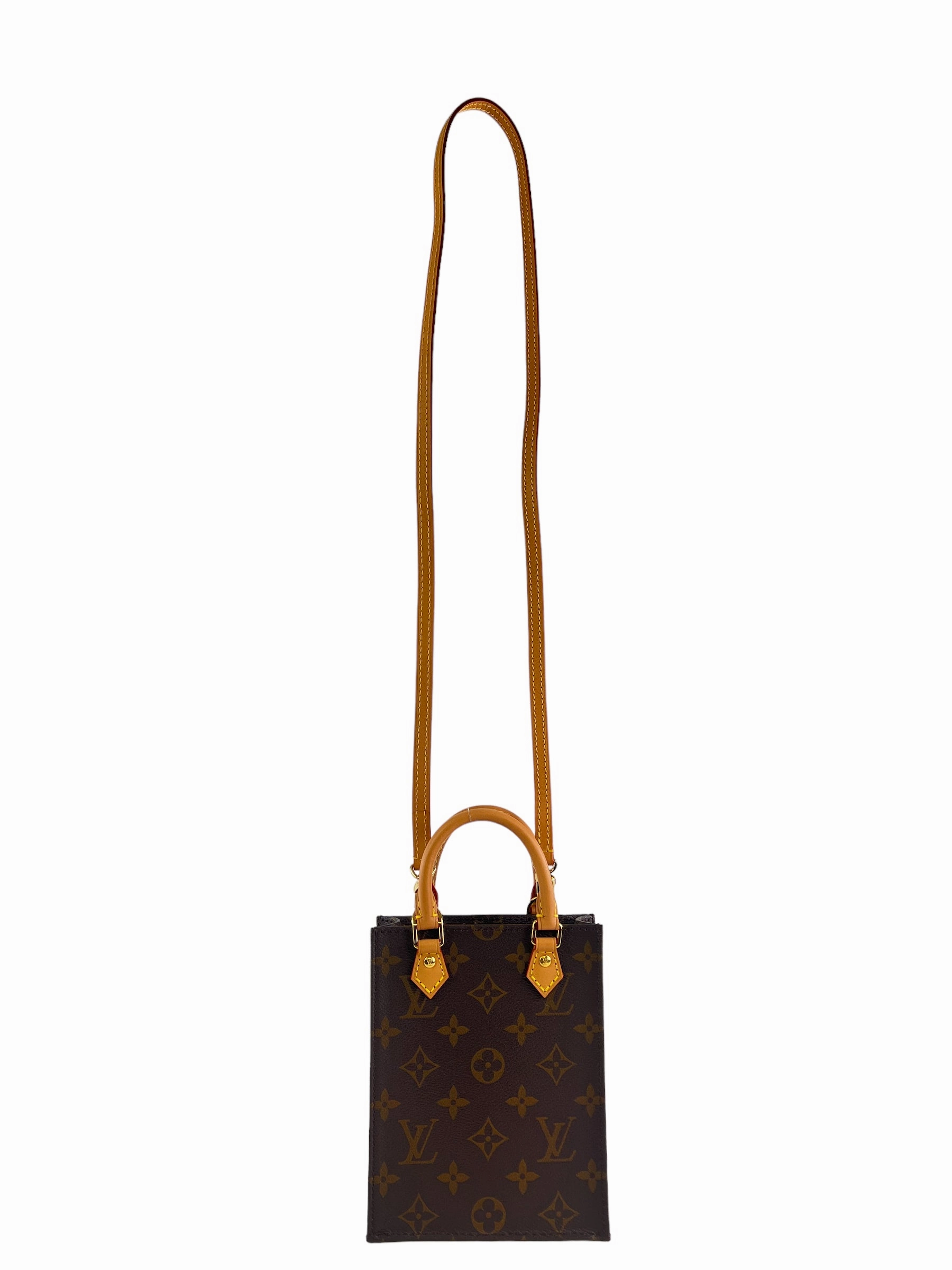 Louis Vuitton Monogram Canvas Mini Sac Plat Crossbody