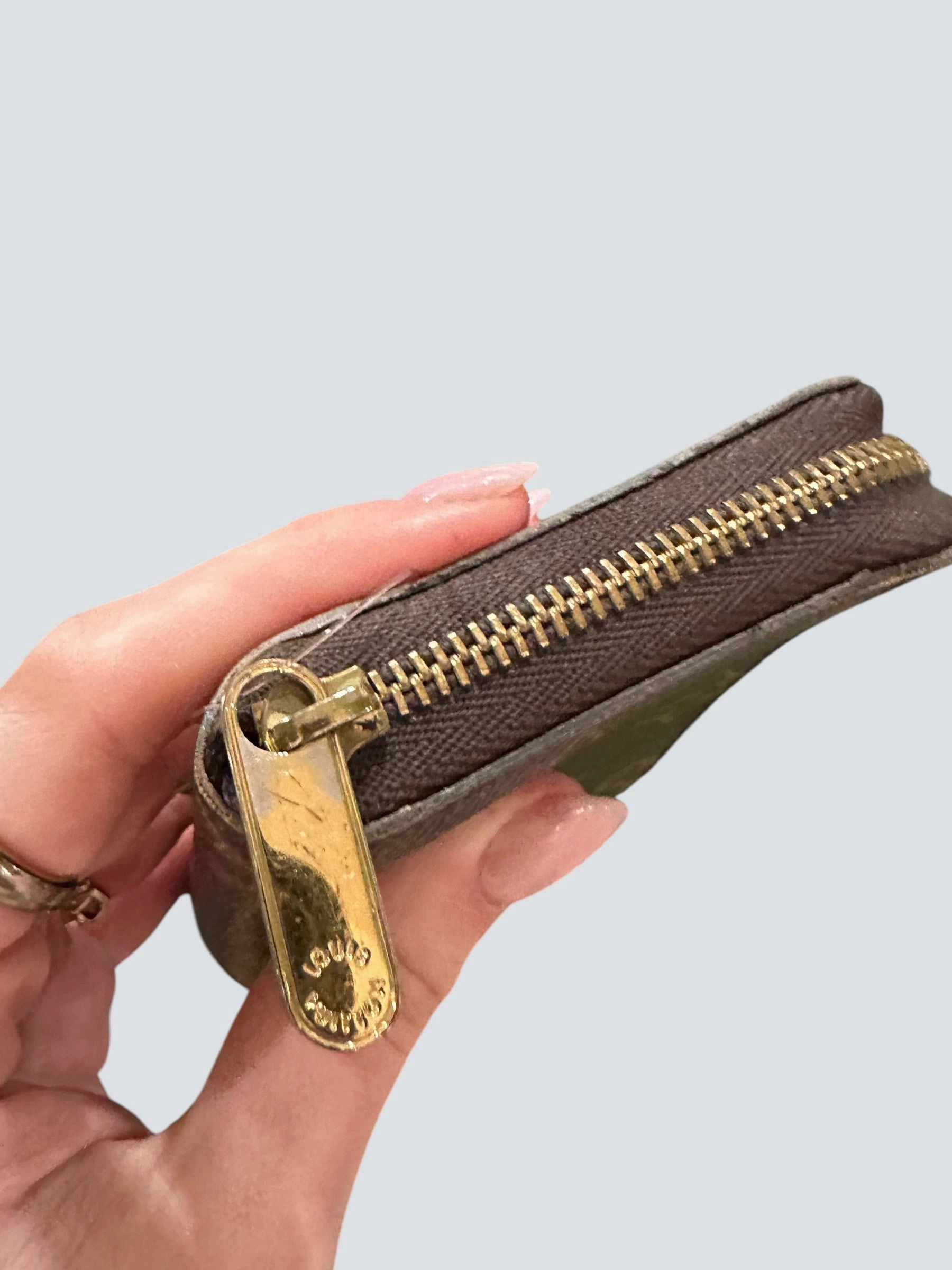 Louis Vuitton Monogram Canvas Zip Wallet