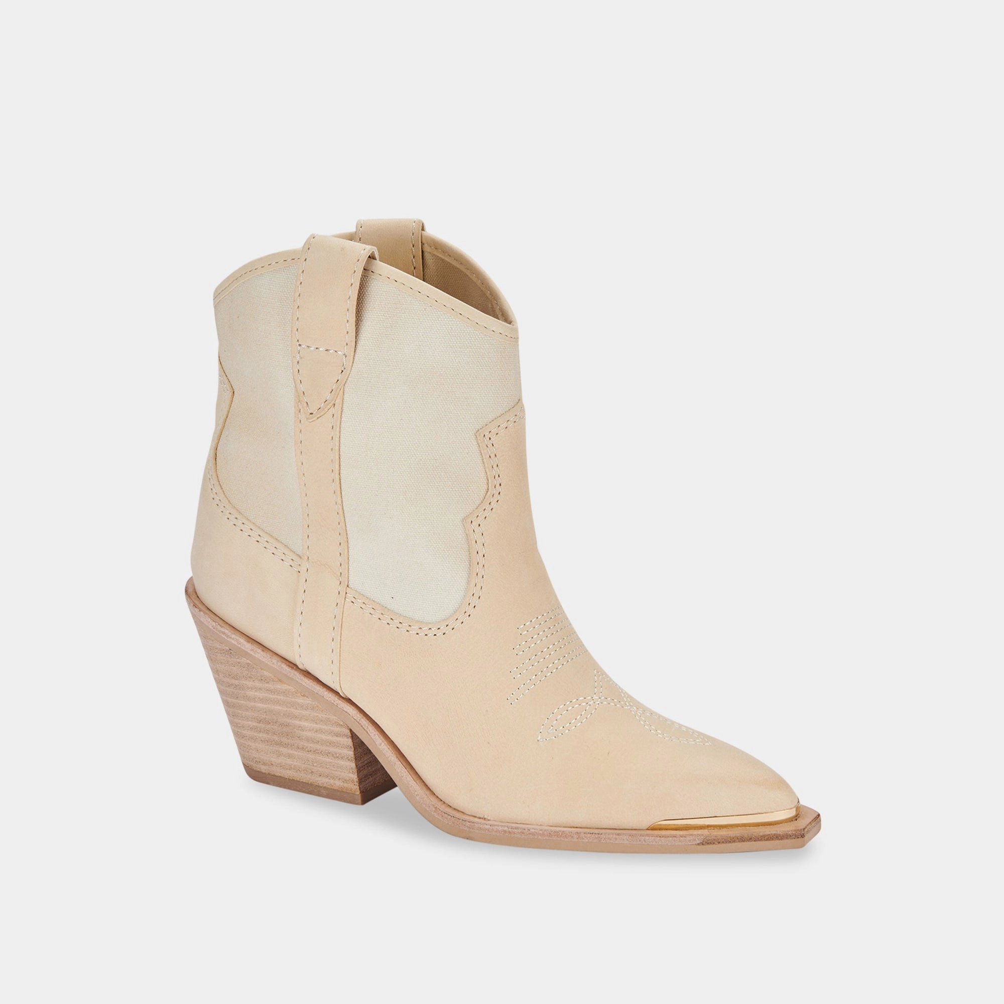 NASHE BOOTIES VANILLA NUBUCK - re:vita