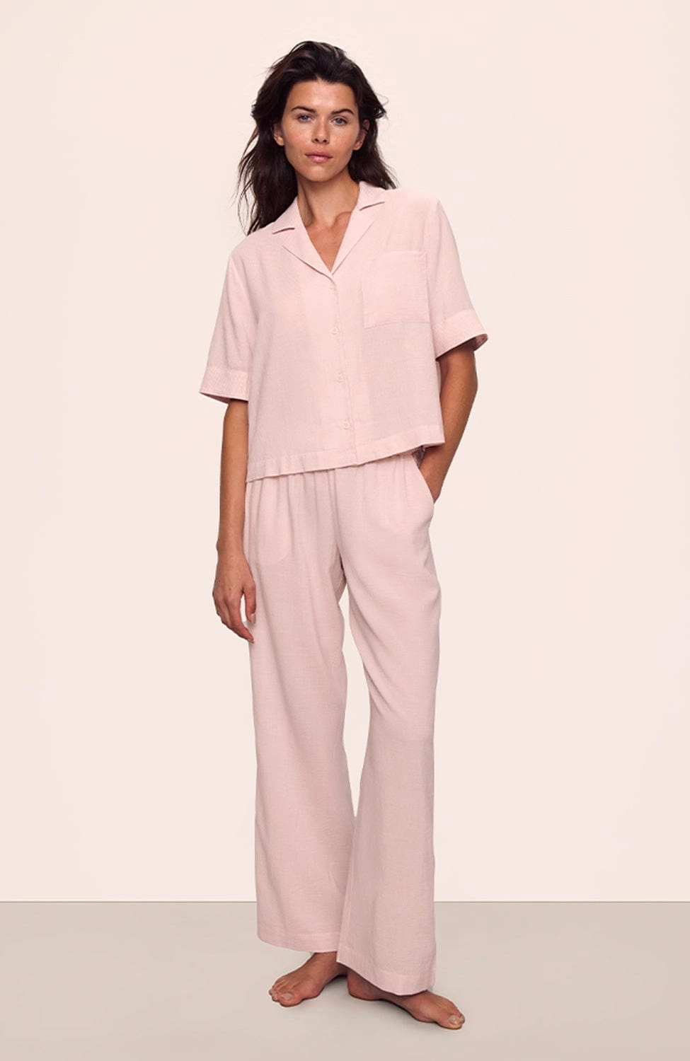 Nautico Relaxed Short Sleeve & Pant Pajama Set