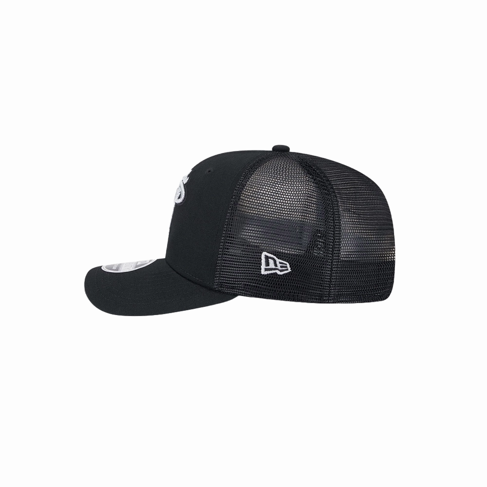 New Era Miami HEAT Black Canvas Stretch Snapback