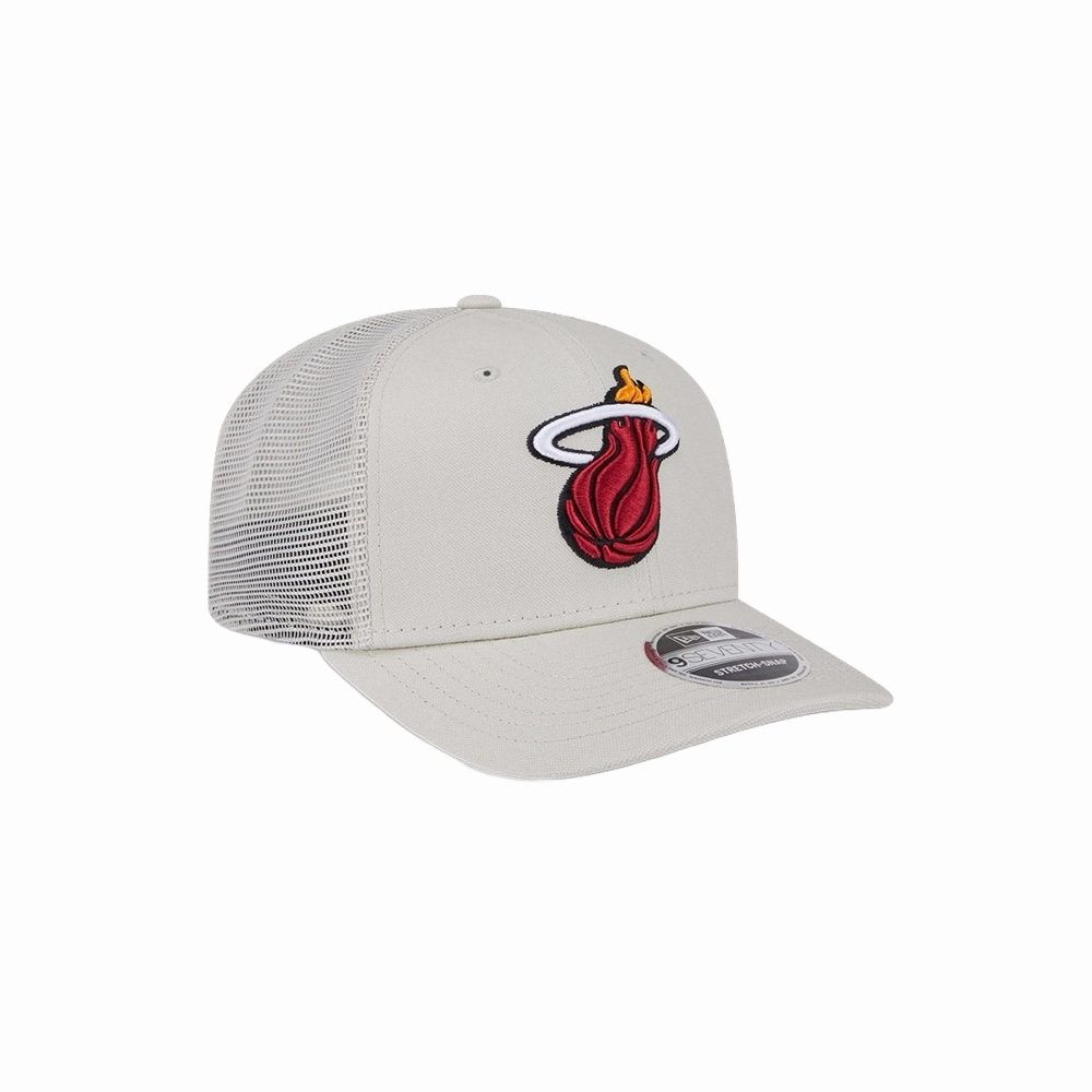 New Era Miami HEAT Stone Canvas Stretch Snapback