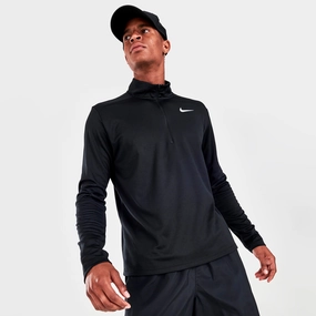 Nike Pacer Half-Zip Running Shirt Black / Black - Reflective Silver