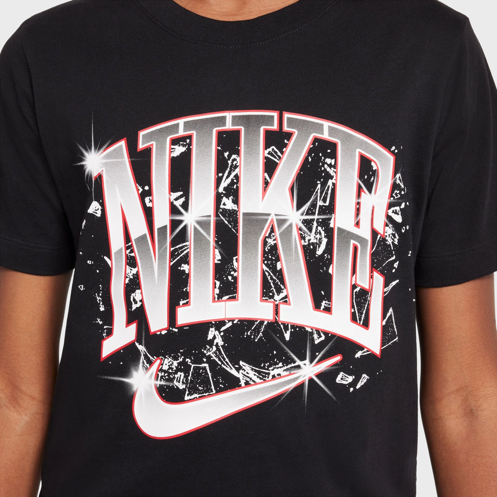Nike Sportswear Juniors' Shattered Tee / Black