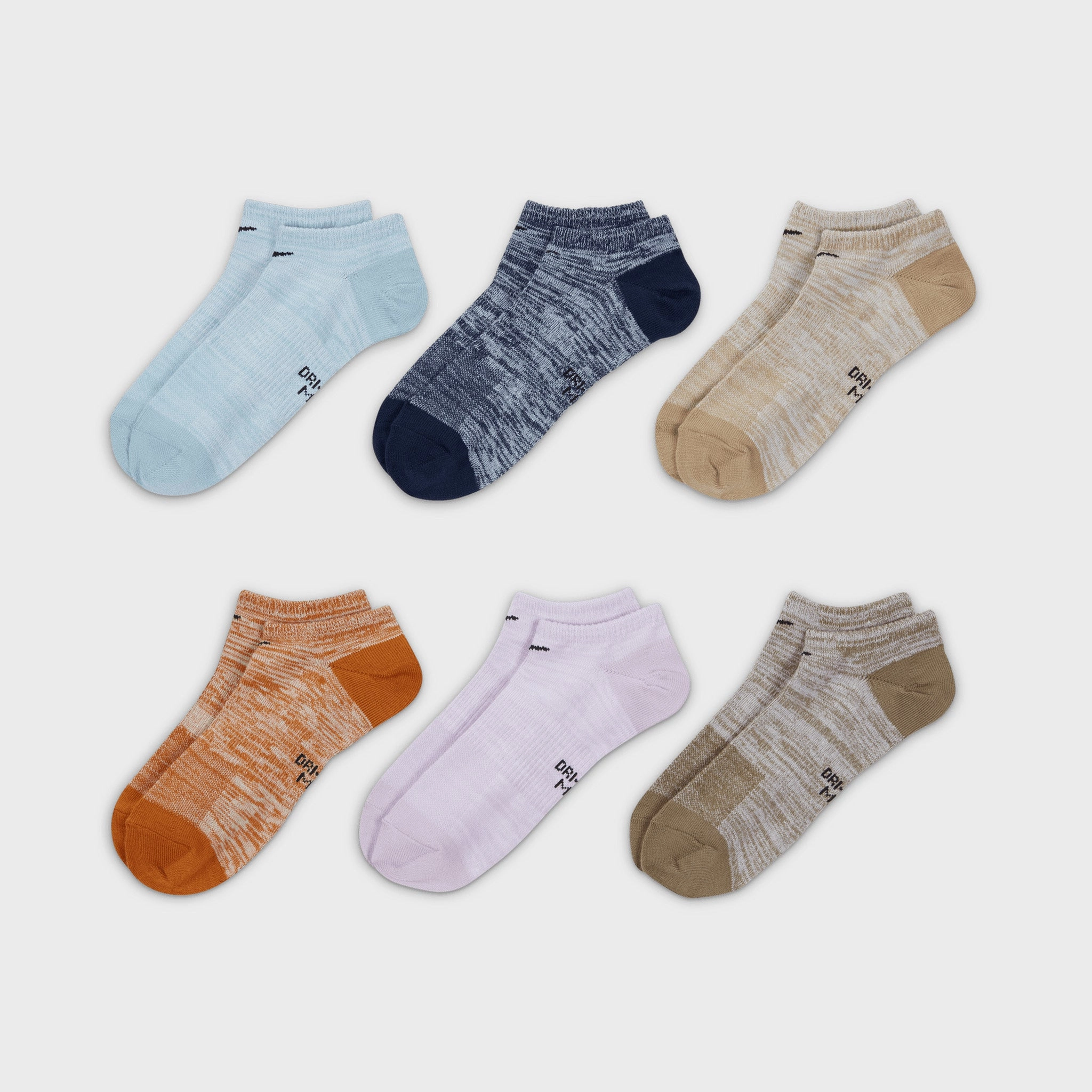 Nike Women's Lightweight No-Show Training Socks (6 Pack) / Multi-colour