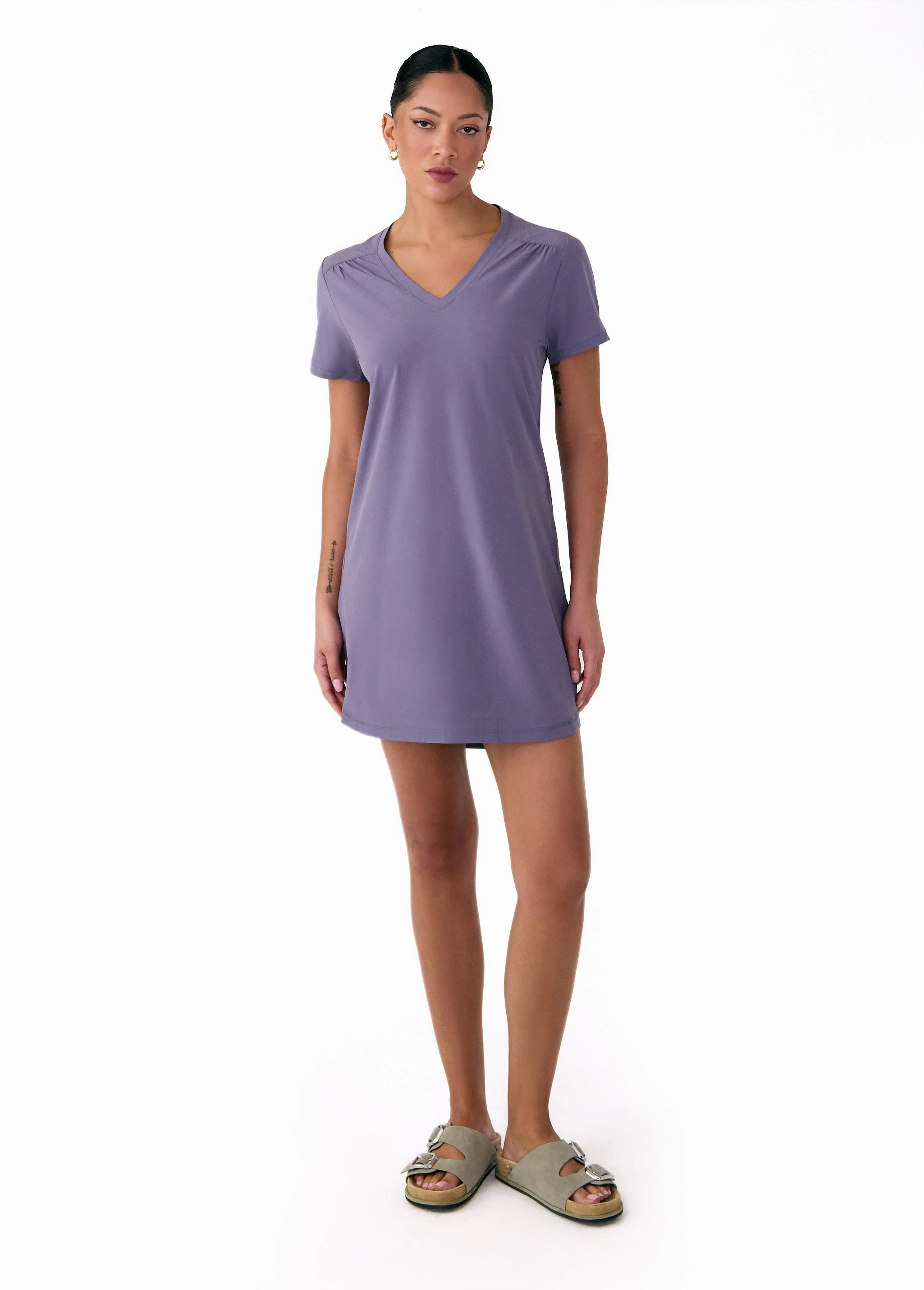 Olivie V Neck Dress