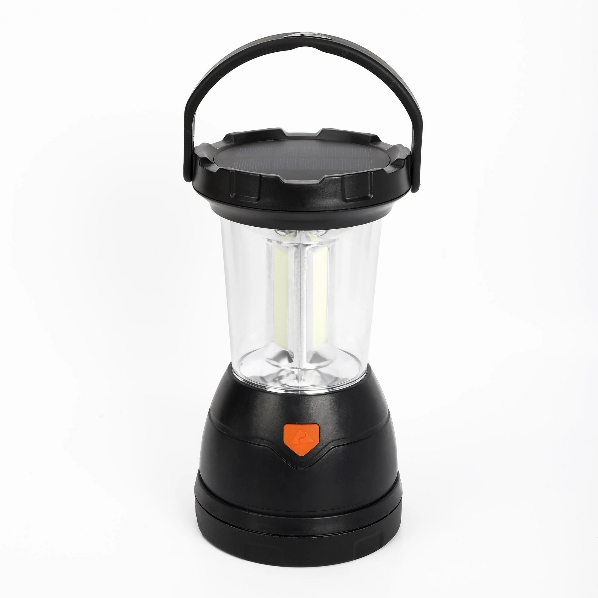 Ozark Trail 31625 Triplex LED Survival Lantern, 800 Lumens, Rechargeable, Solar and Crank, Black