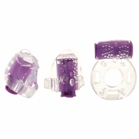 PinkCherry Master Trio Vibrating Rings Set
