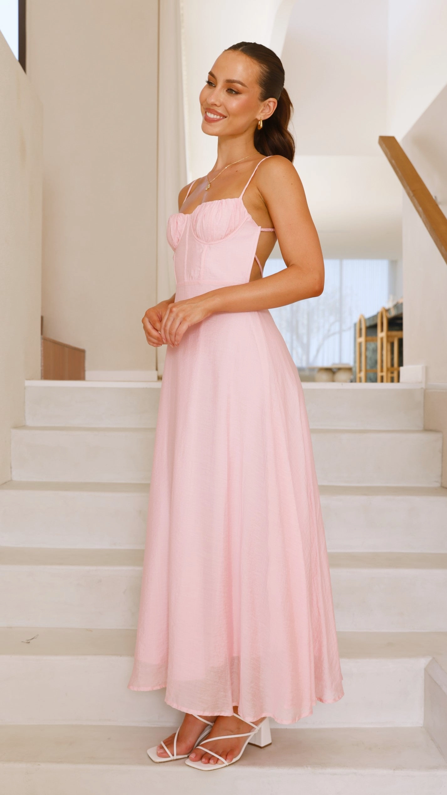 Rahima Maxi Dress - Pink