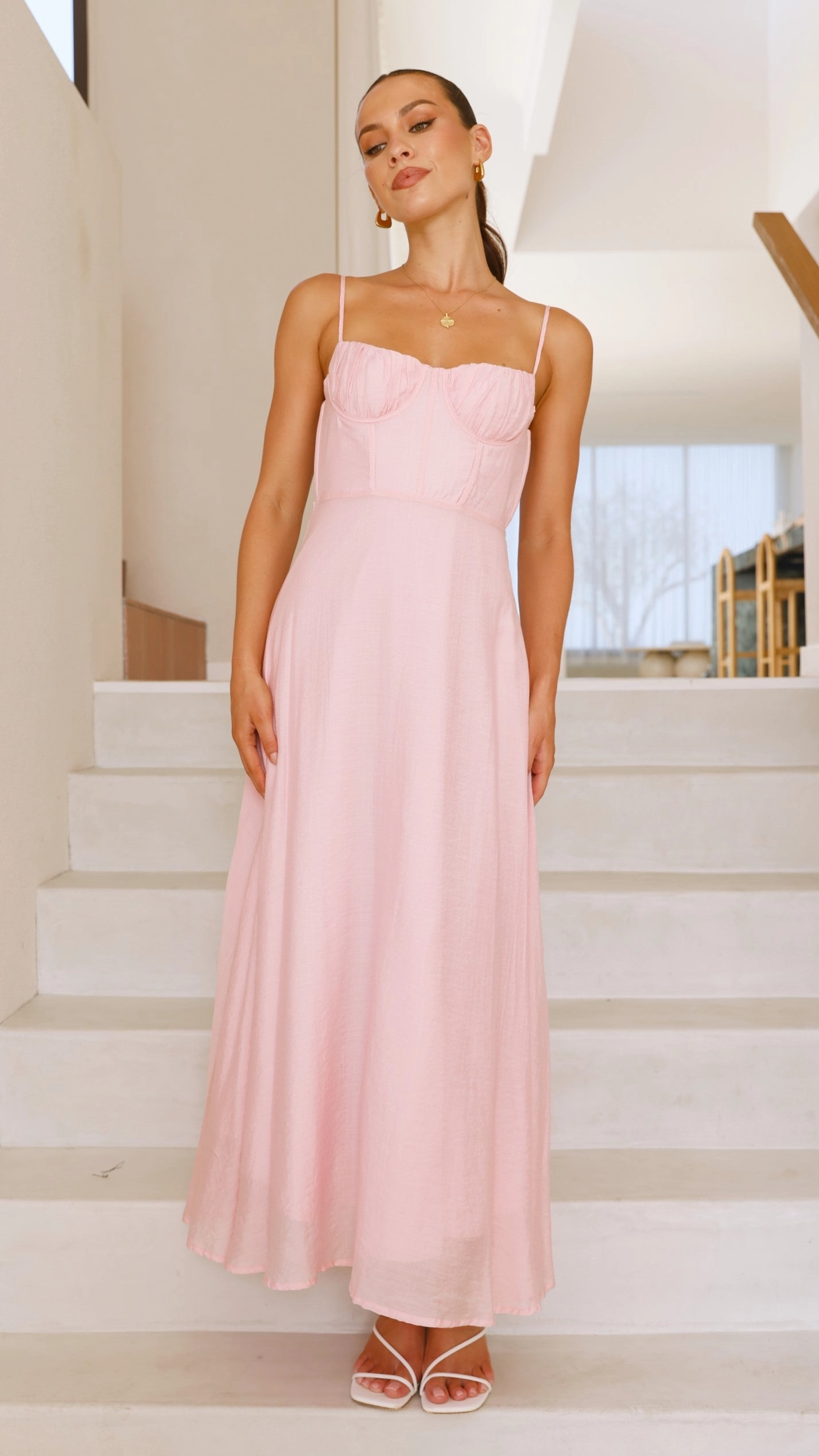 Rahima Maxi Dress - Pink